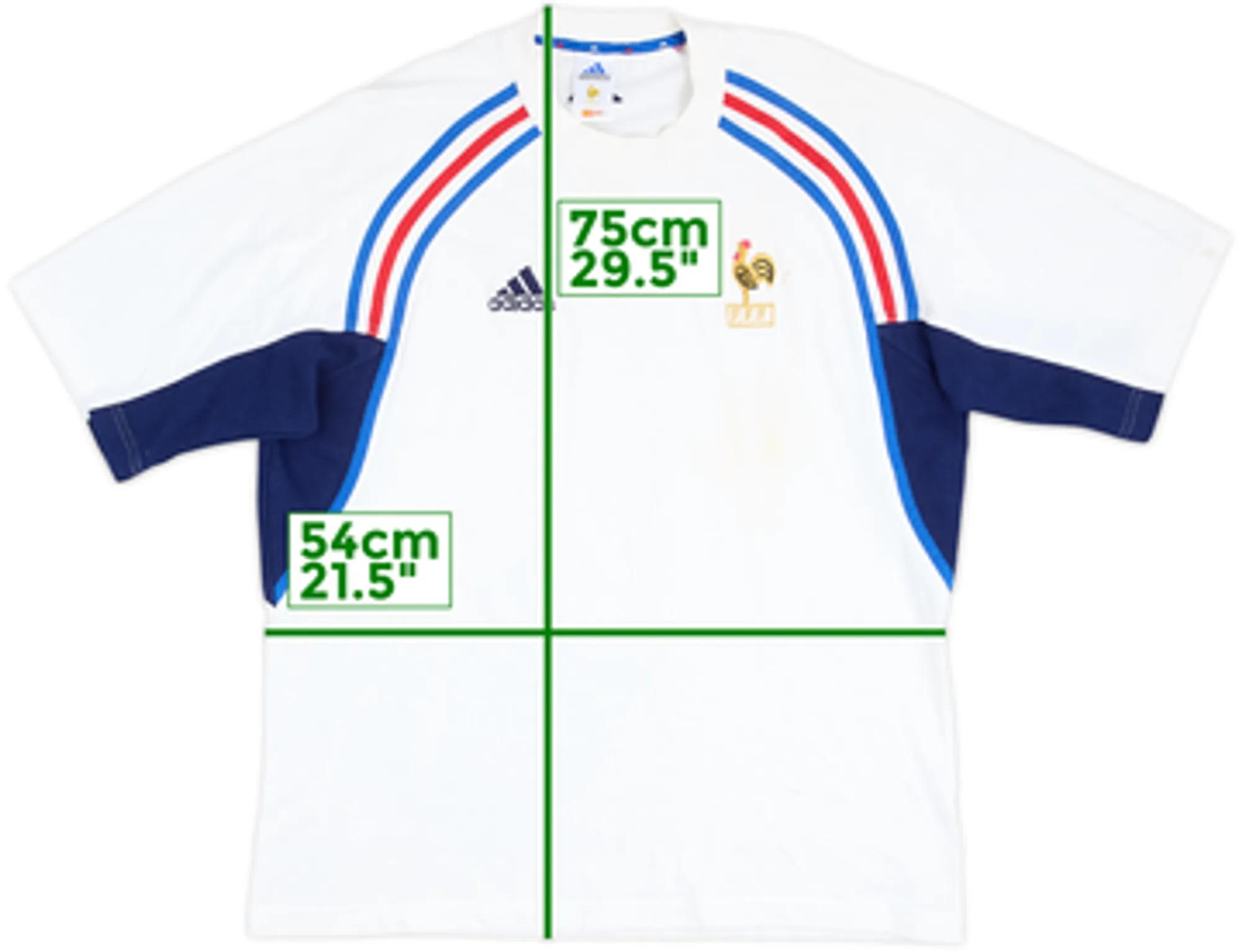 2000-02 France adidas Cotton Tee - 7/10 - (L)