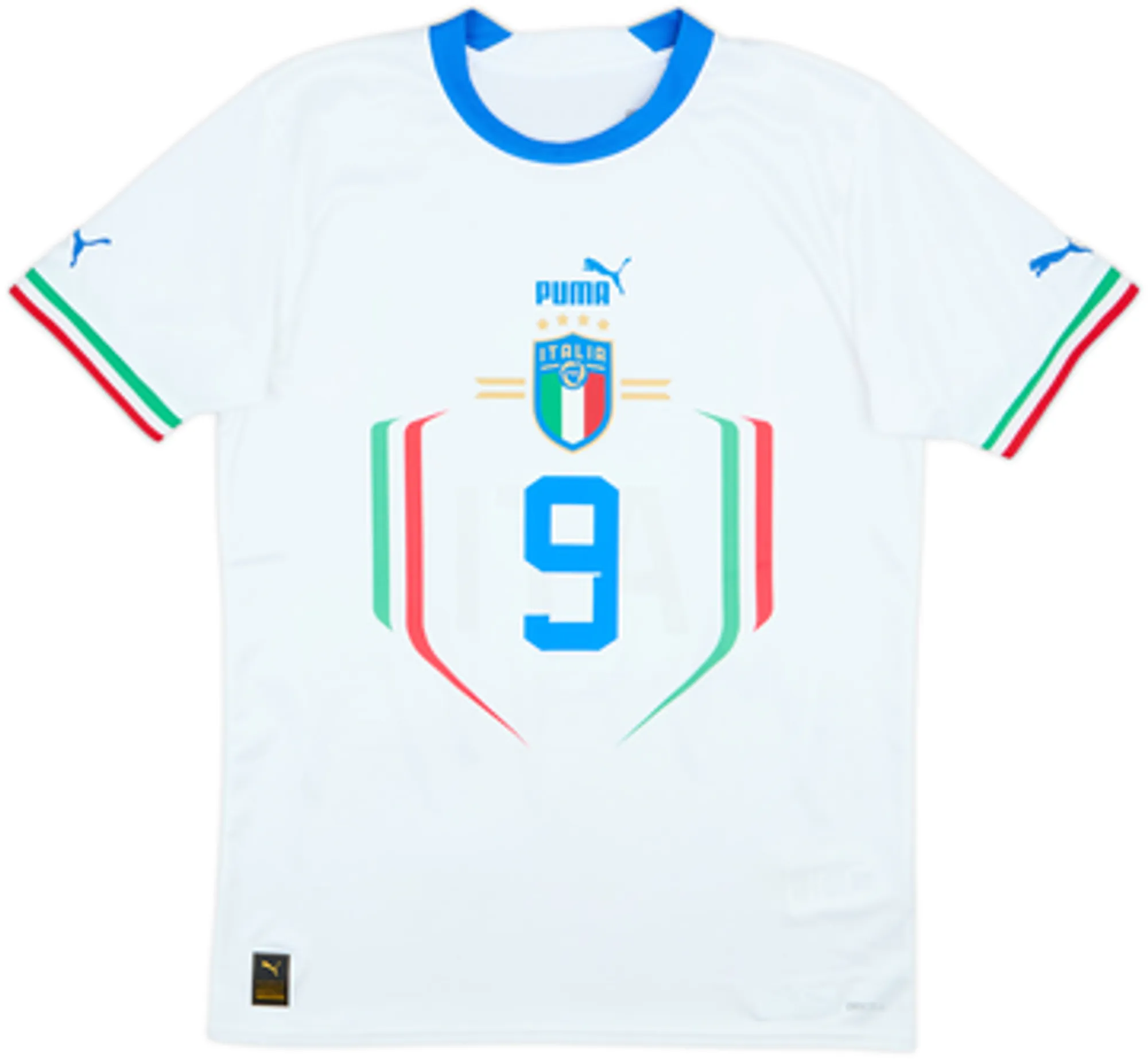 2022-23 Italy Away Shirt Scamacca #9 - 10/10 - (S)