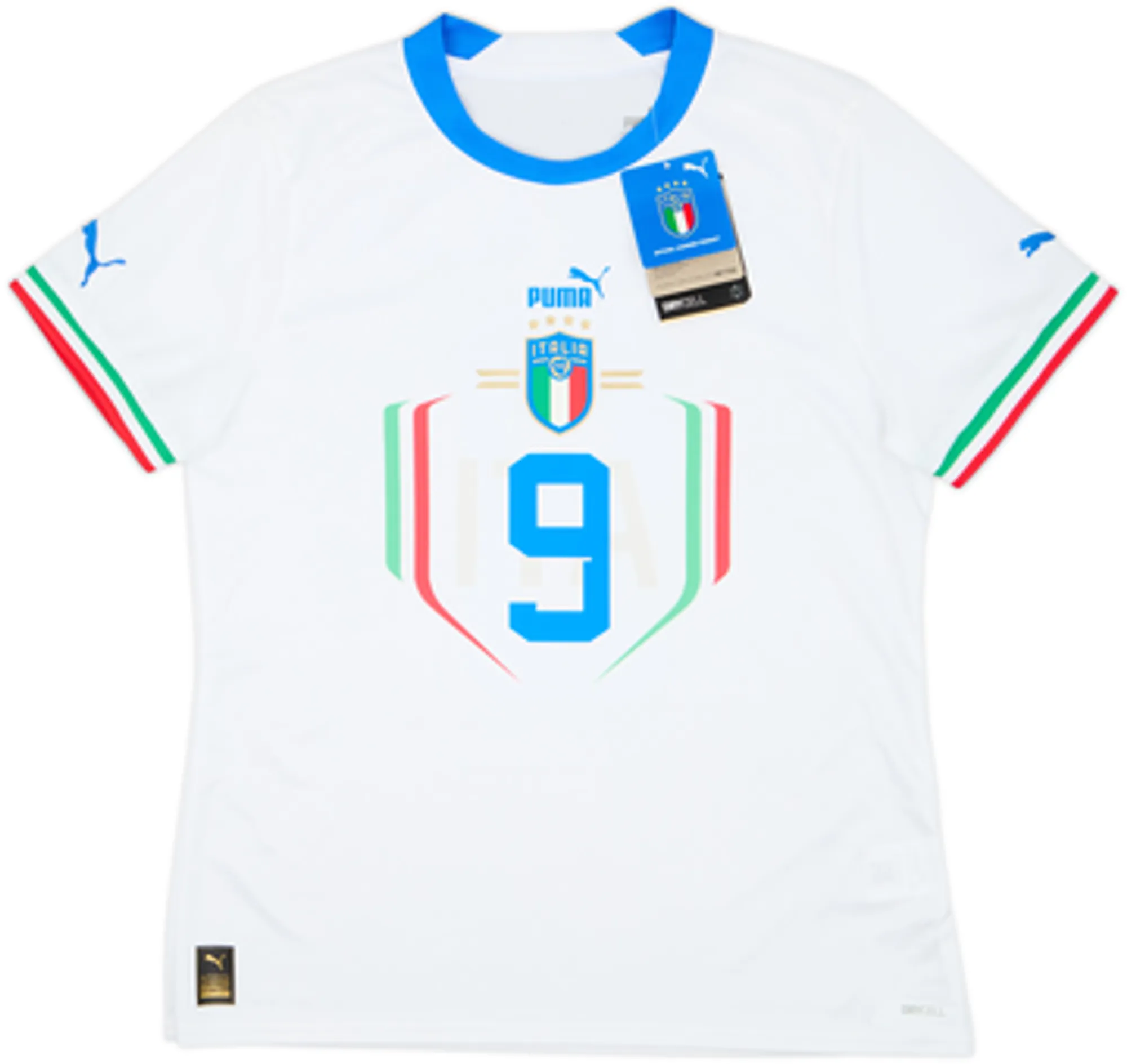 2022-23 Italy Away Shirt Scamacca #9 (M)