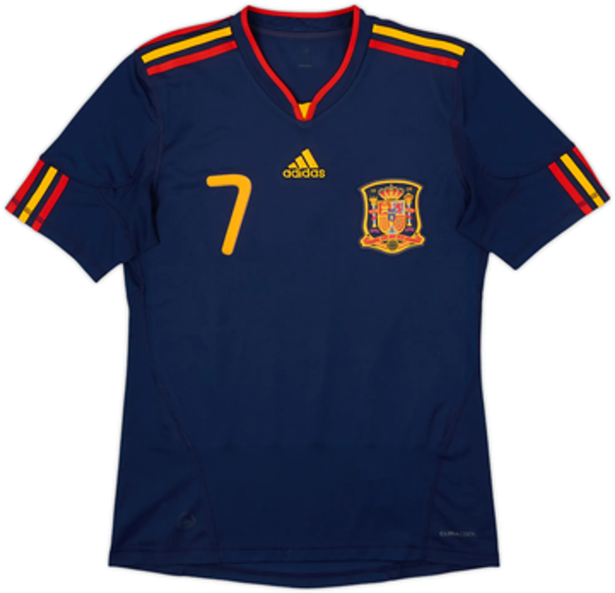 2010-11 Spain Away Shirt David Villa #7 - 7/10 - (S)