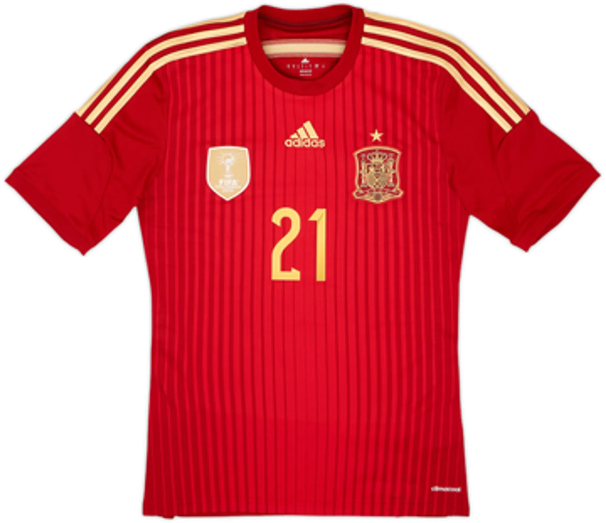 2013-15 Spain Home Shirt Silva #21 - 7/10 - (S)
