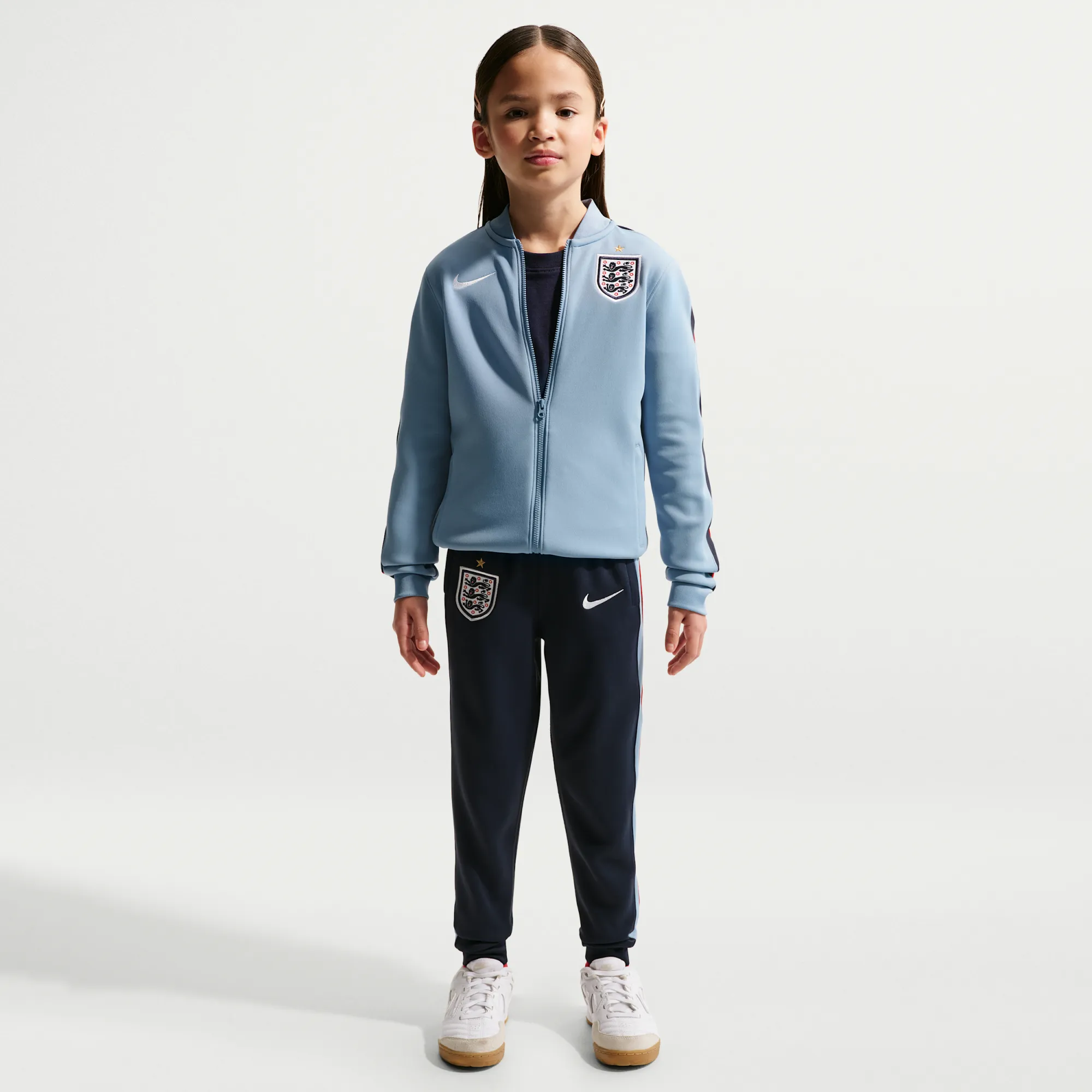 England Strike Younger Kids' Nike Dri-FIT Football Knit Tracksuit - Blue