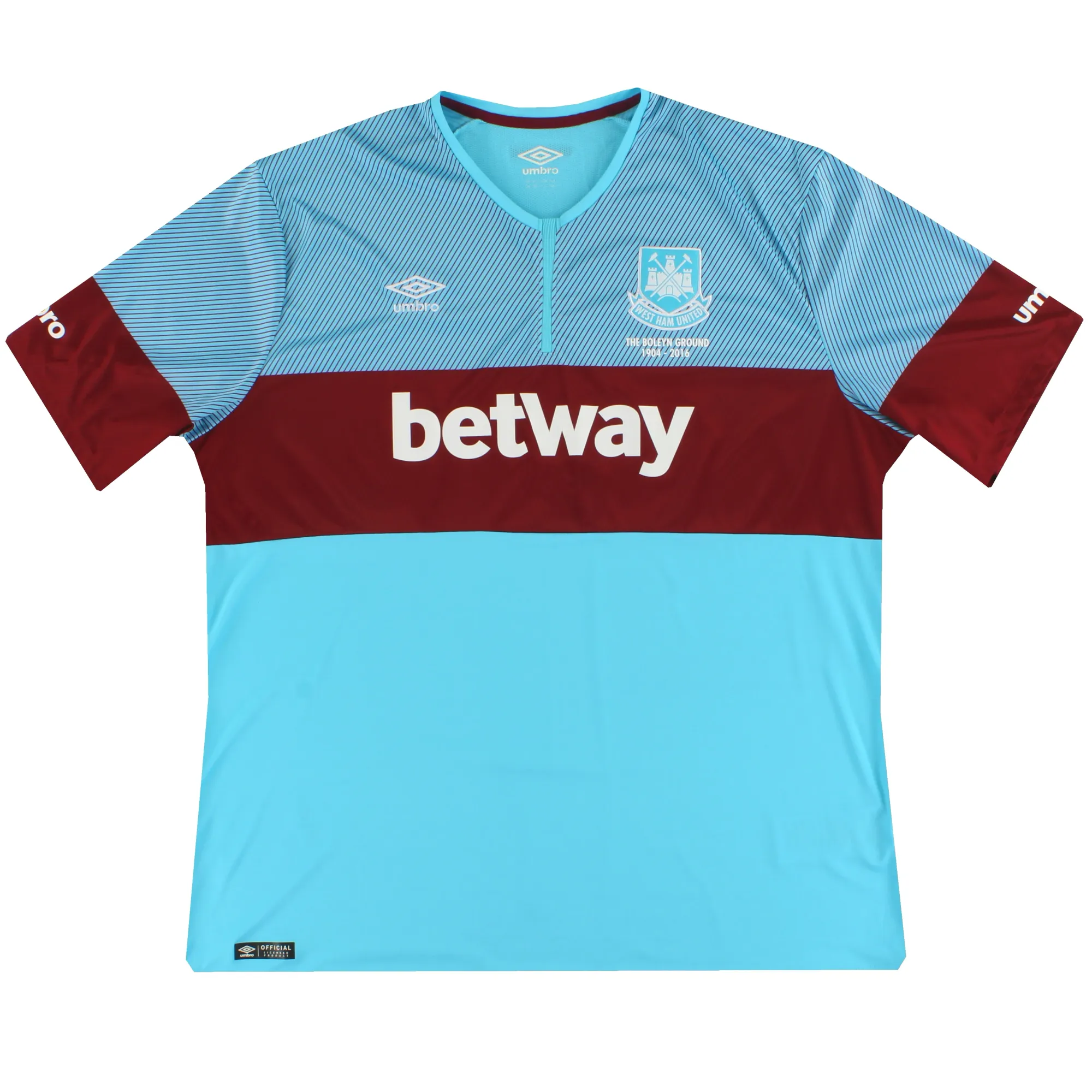 2015-16 West Ham Umbro 'Boleyn Ground' Away Shirt XXXL - West Ham / Excellent 