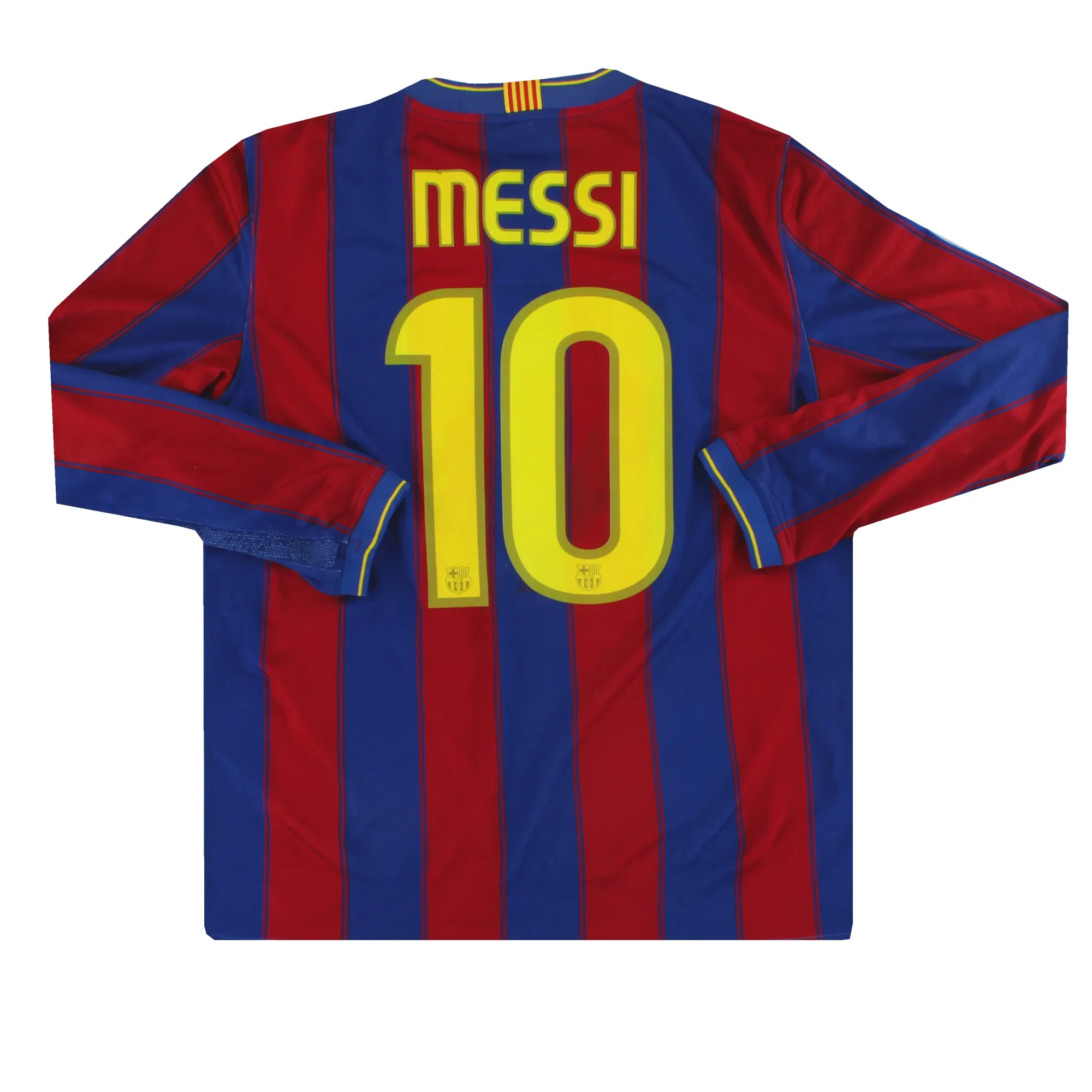 2009-10 Barcelona Nike Player Issue Home Shirt Messi #10 L/S M