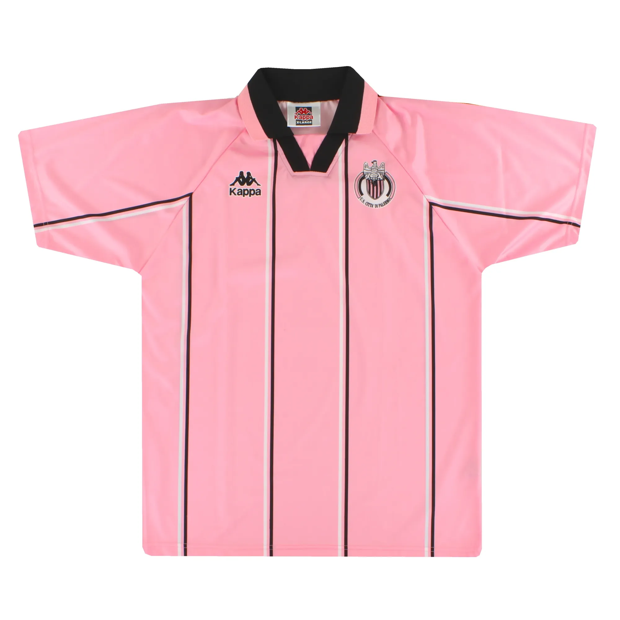 1996-99 Palermo Kappa Basic Home Shirt XL - Other Italian Clubs / Excellent 