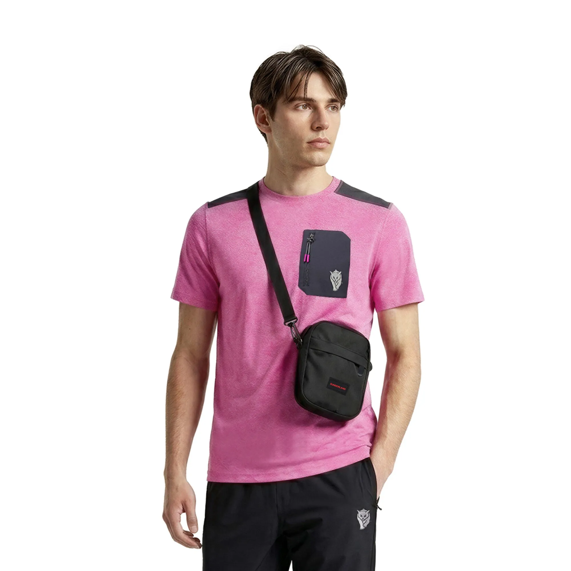 Sunderland Velocity Pocket T-Shirt - Pink - Mens