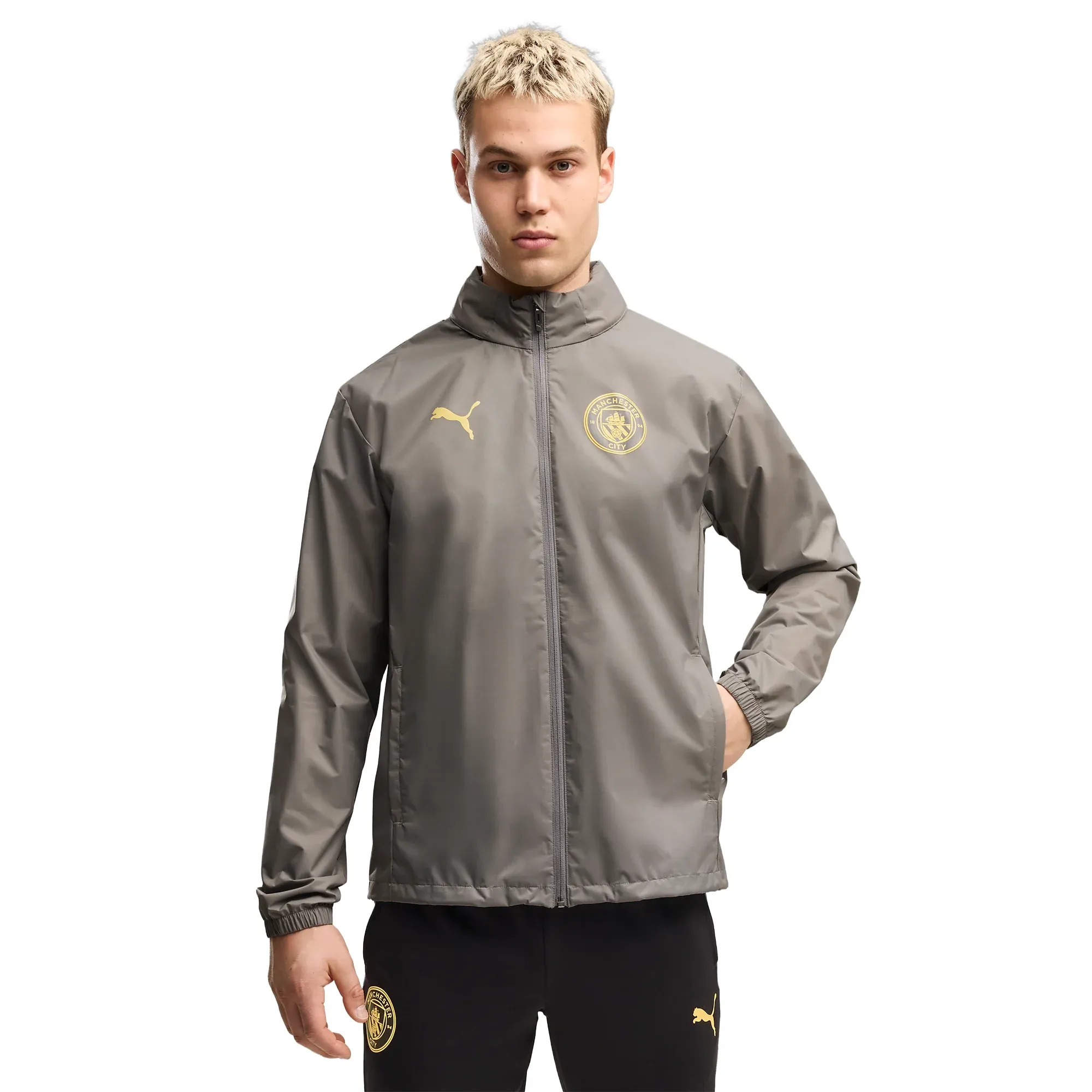 Manchester City Puma Training All-Weather Jacket - Dark Grey