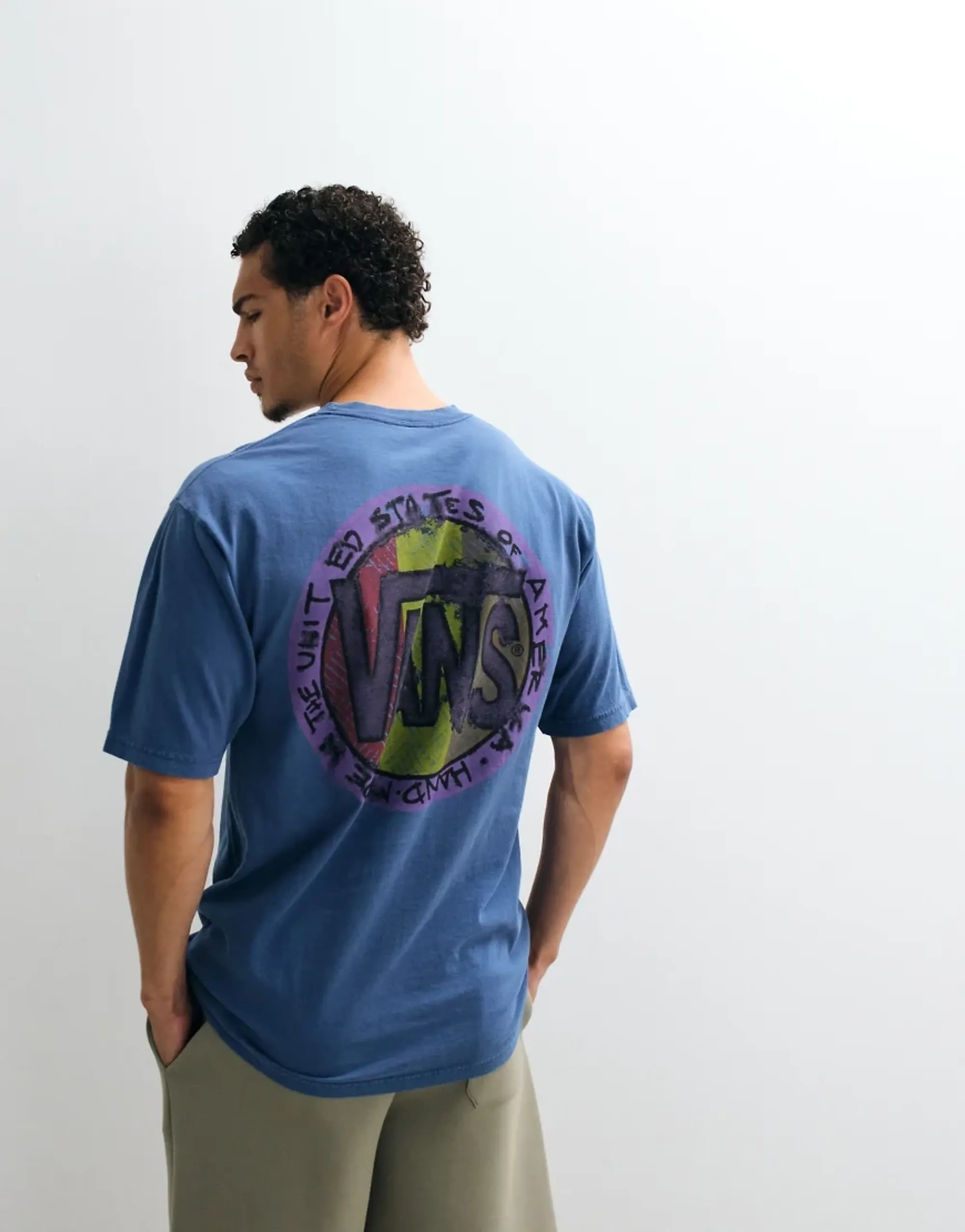 Vans - Blotched Circle Ss Tee True Navy, Man, Blue