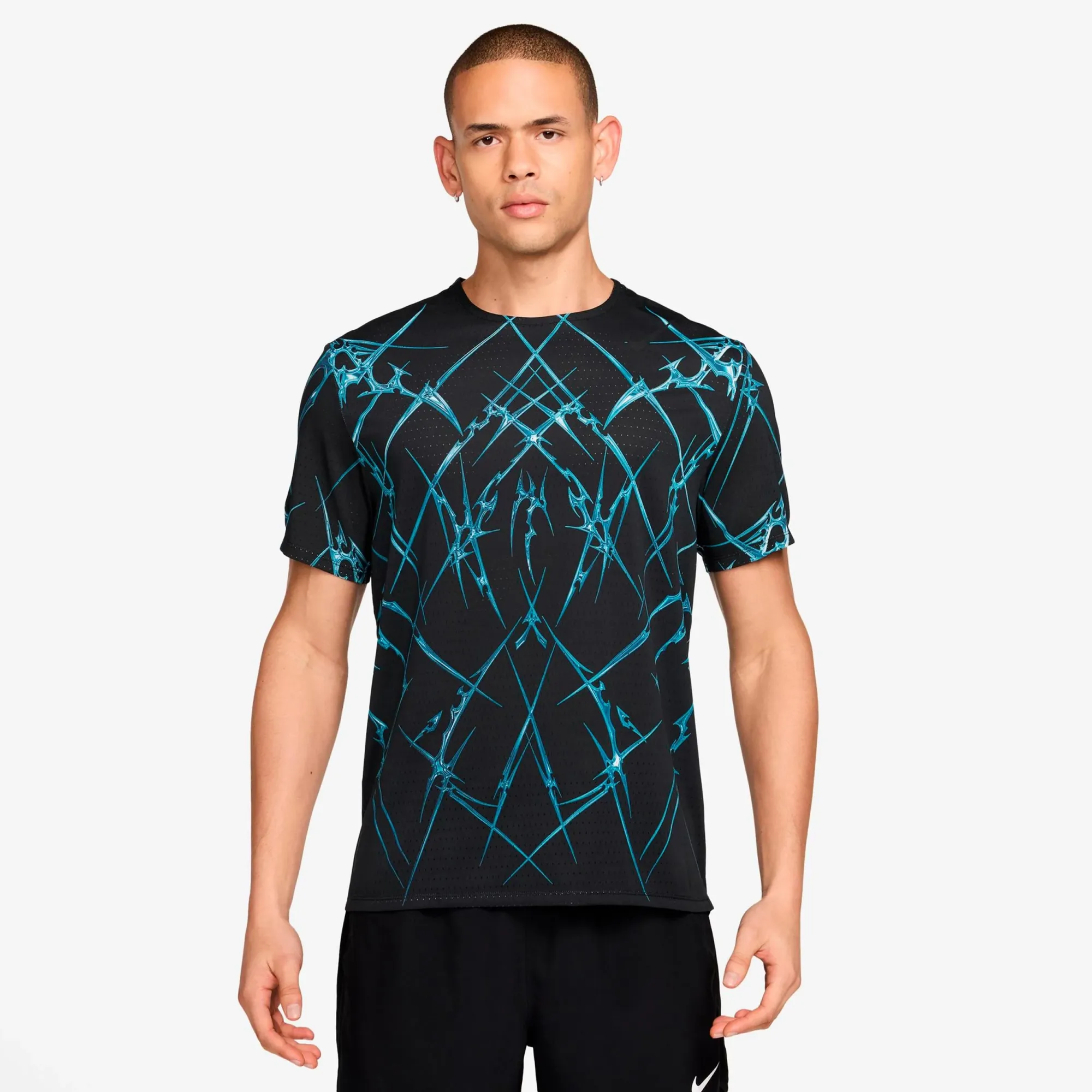 Nike AeroSwift  Running shirt Men - black, white