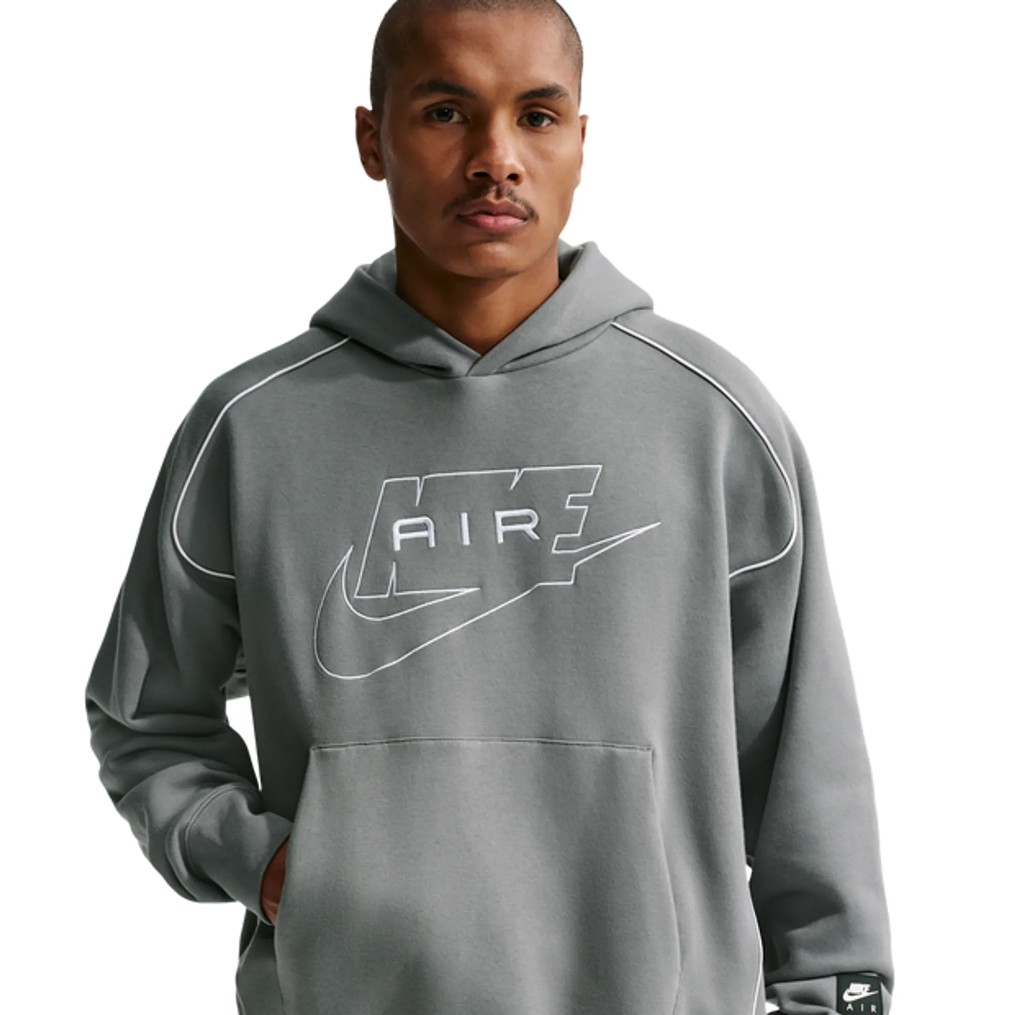 Nike fleece Men Hoodies - Grey