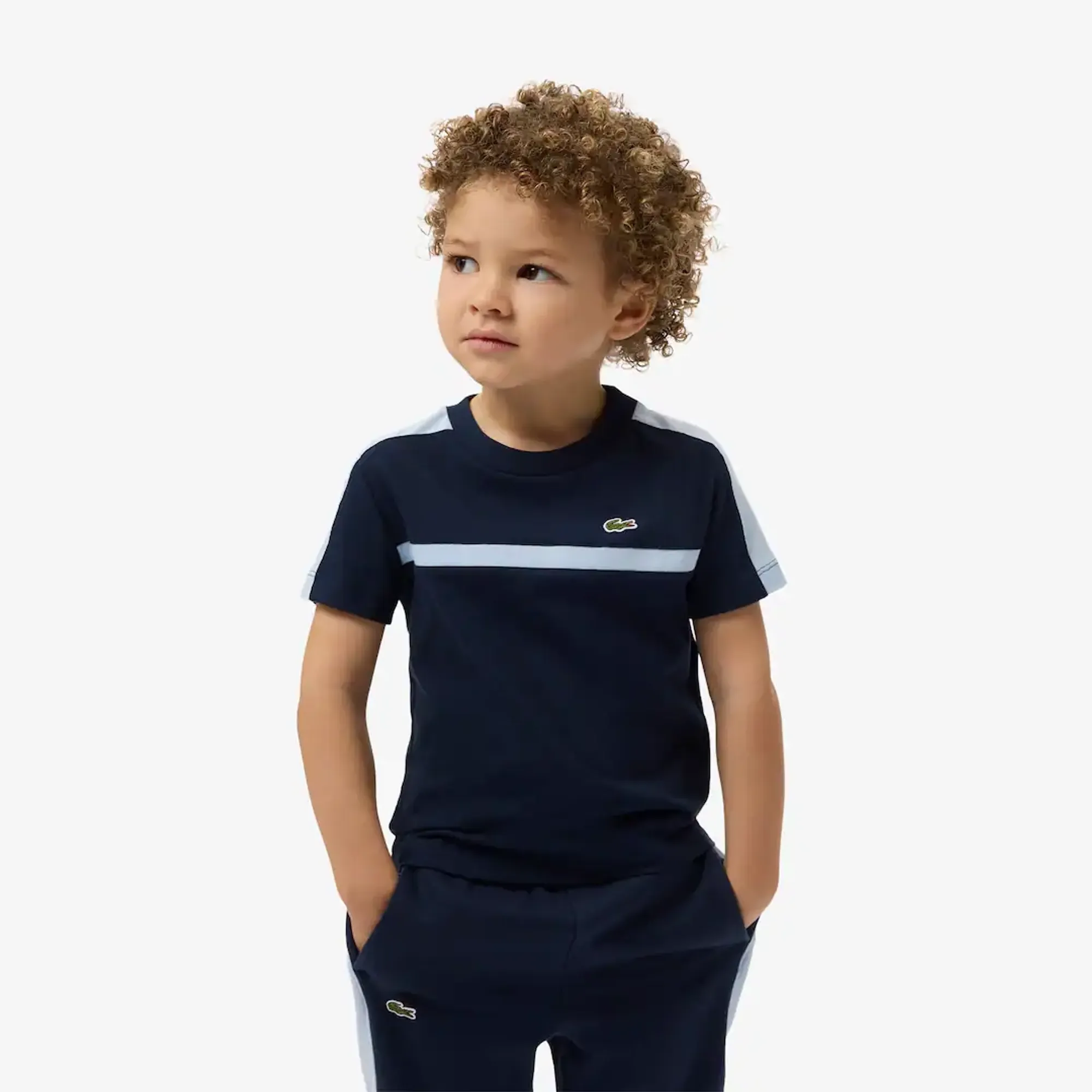 Lacoste Cotton Colour-Block T-shirt - Midnight Blue