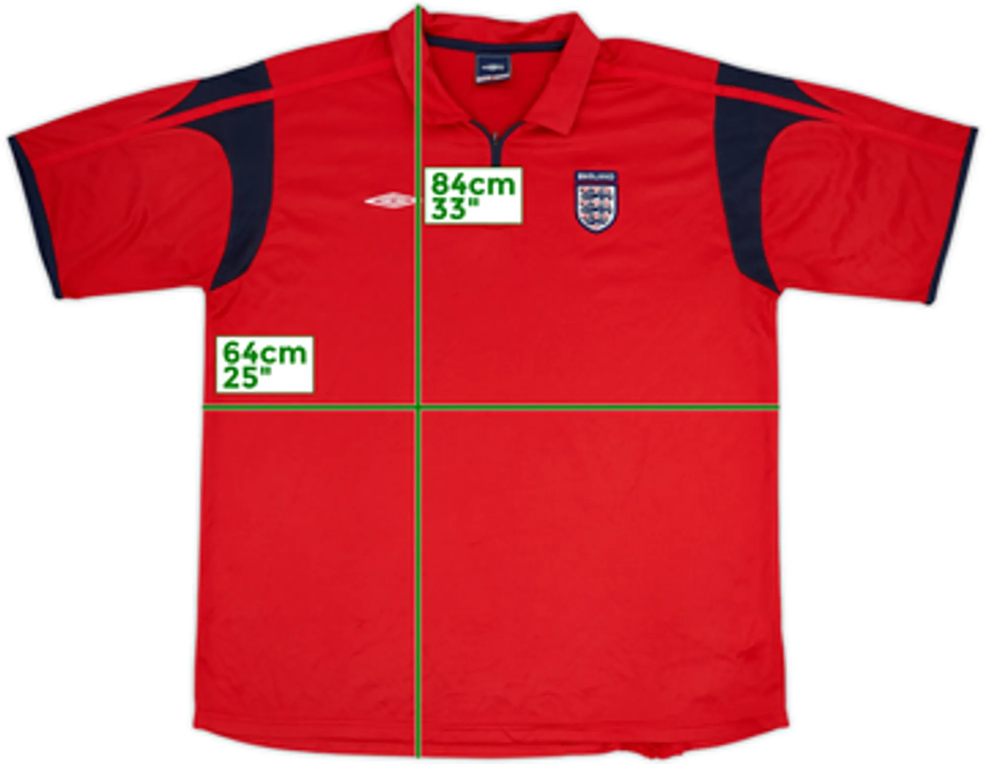 2002-04 England Umbro 1/4 Zip Polo Shirt - 4/10 - (XXL)