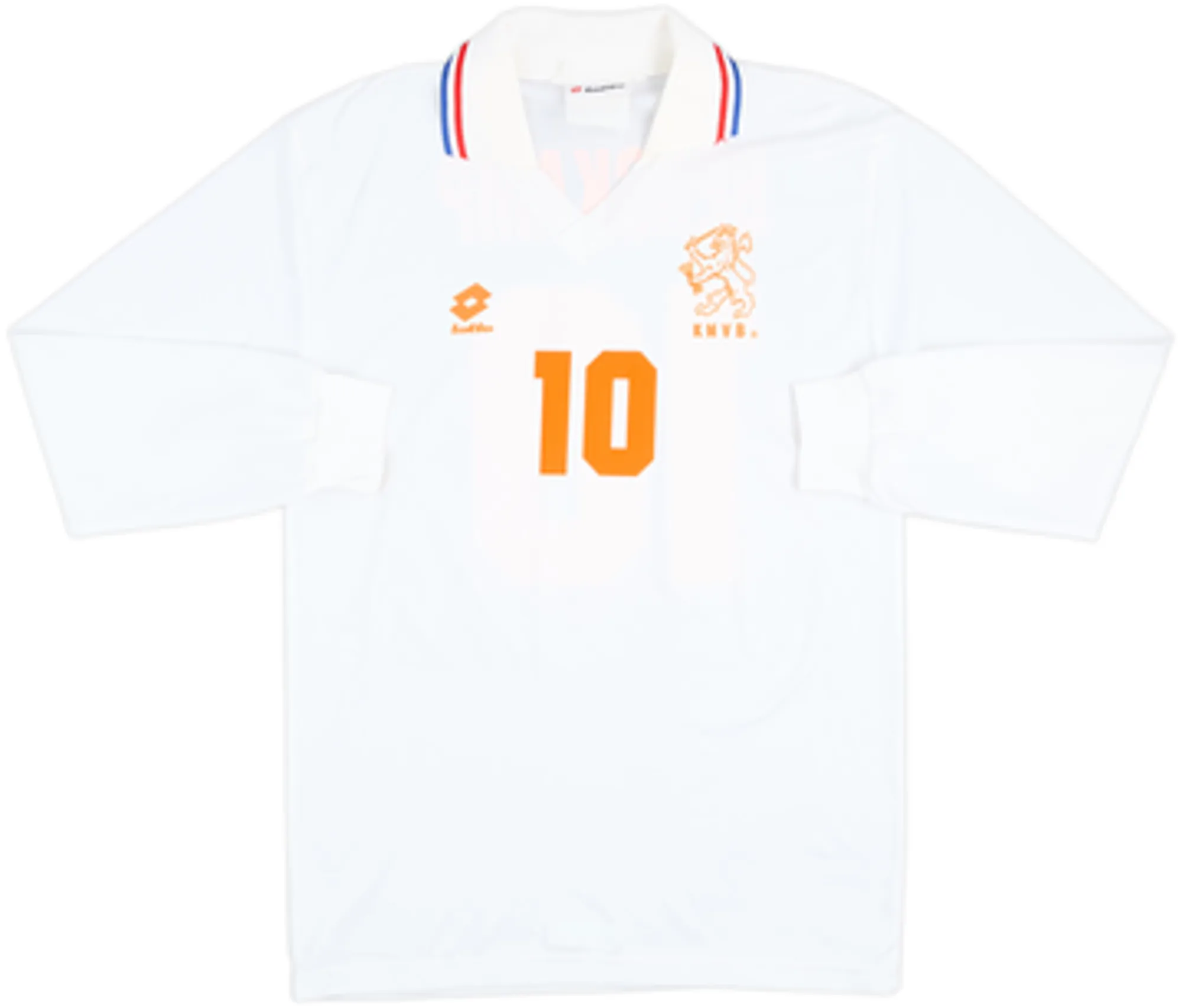 1992-94 Netherlands Away L/S Shirt Bergkamp #10 - 8/10 - (L)