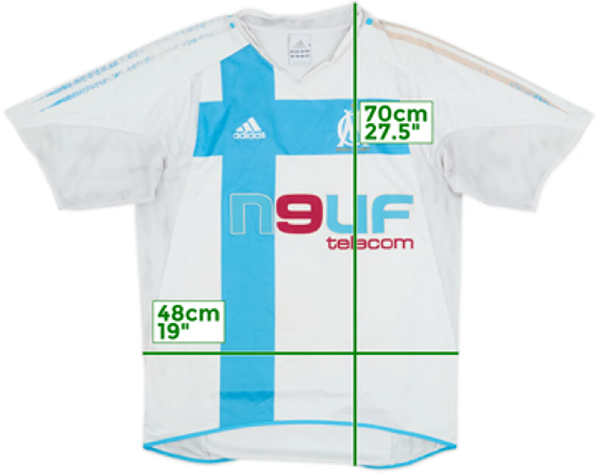 2004-05 Olympique Marseille Home Shirt - 3/10 - (S)