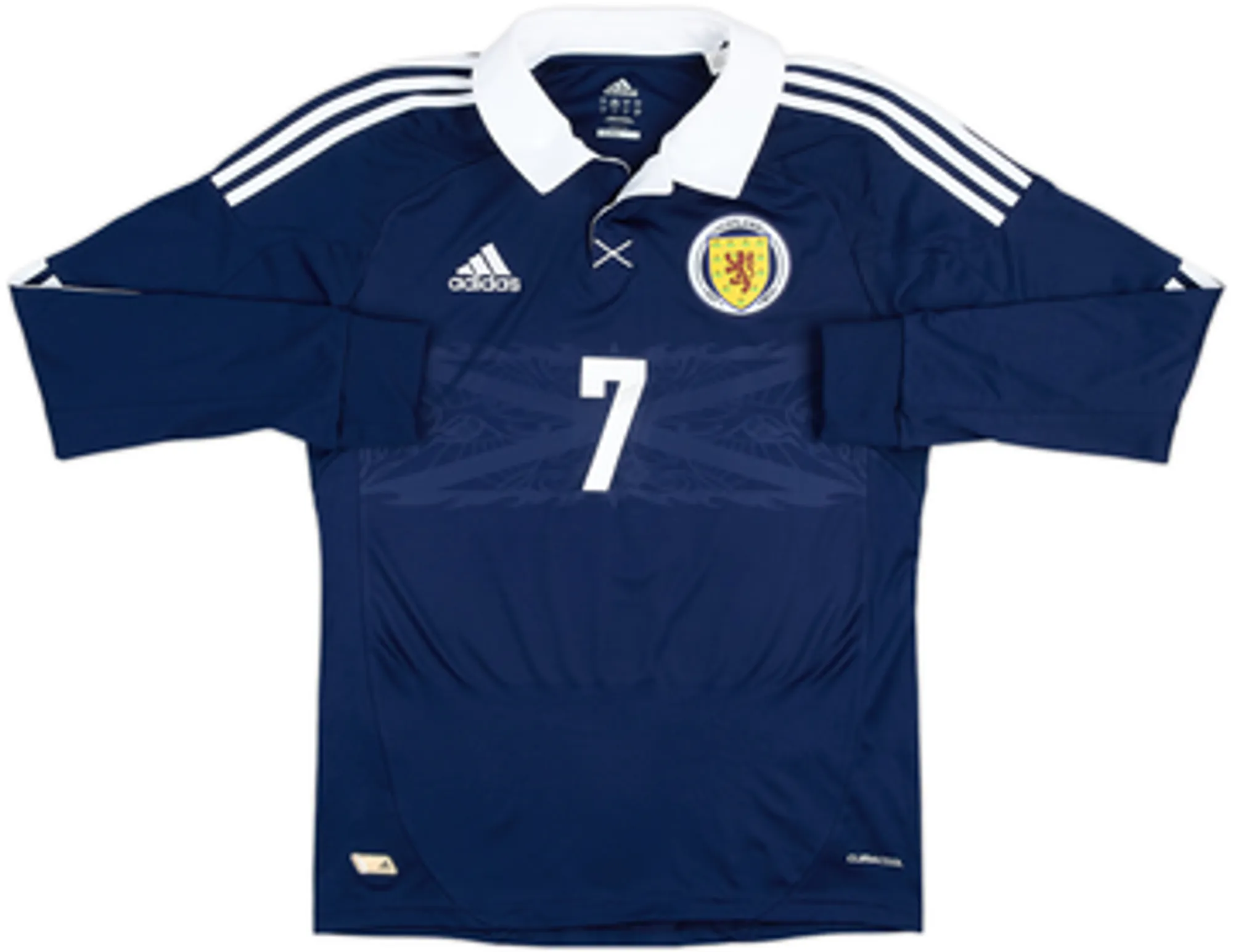2011-13 Scotland Home L/S Shirt Fletcher #7 - 9/10 - (S)