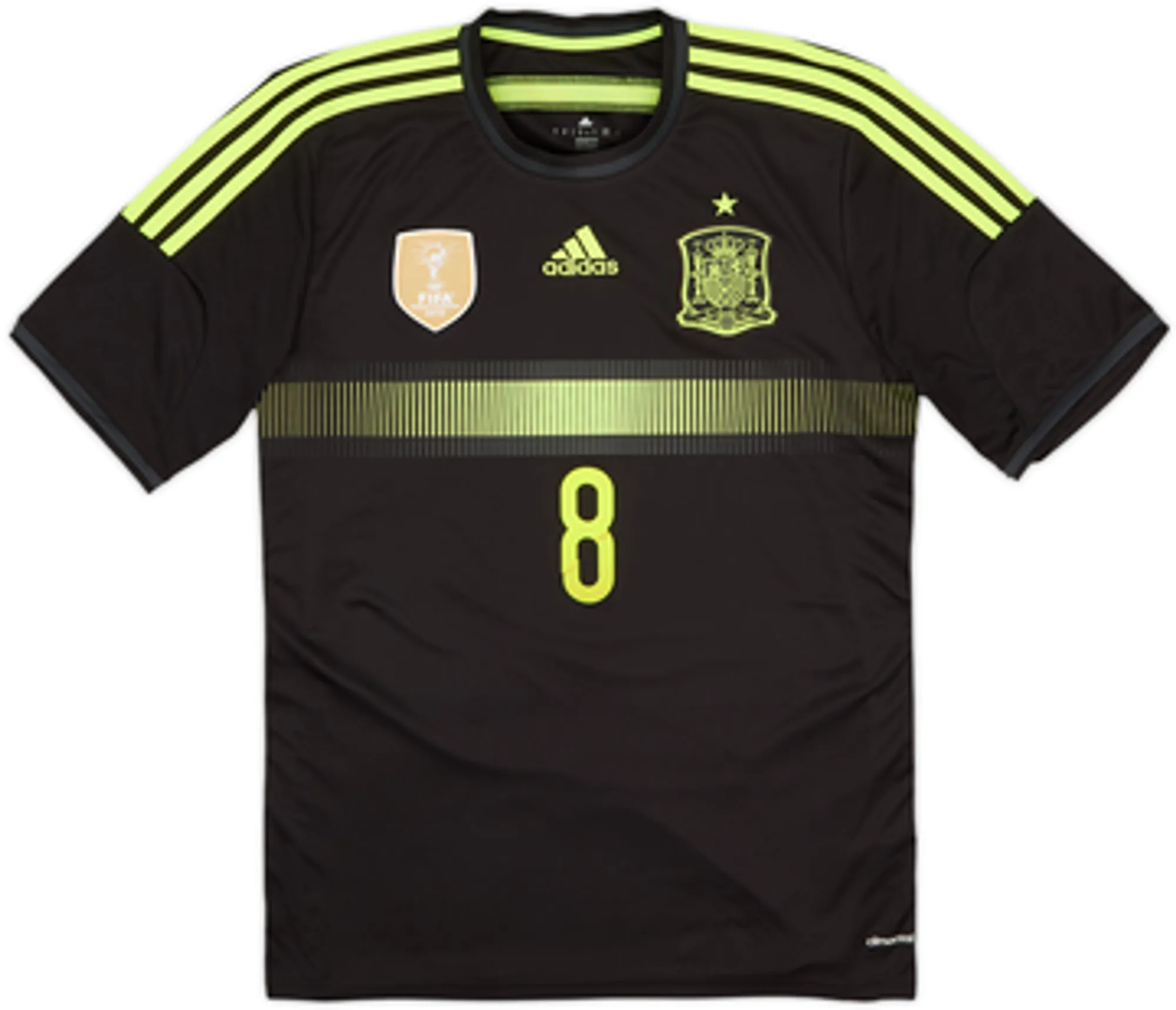 2013-15 Spain Away Shirt Xavi #8EM