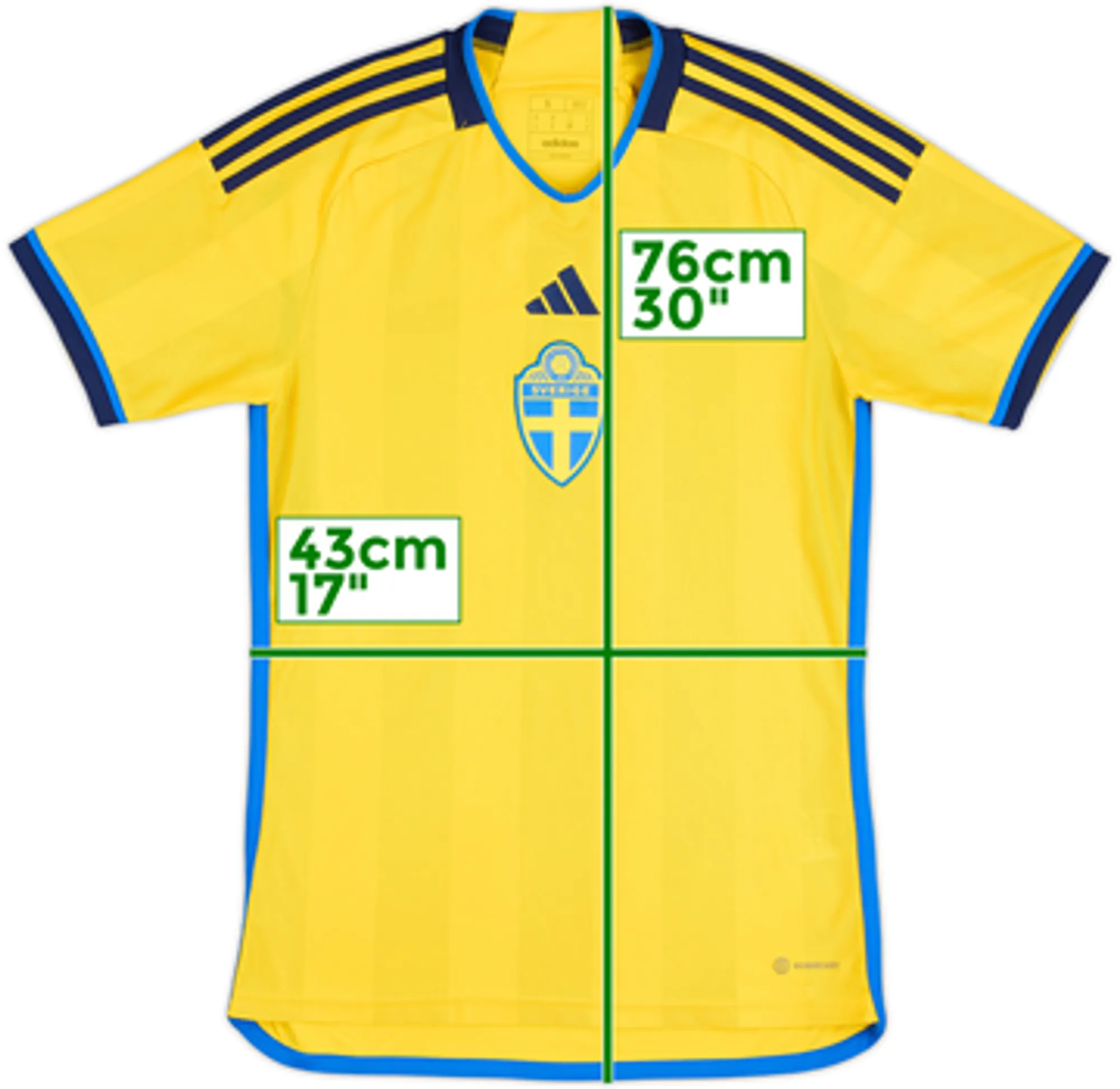 2022-23 Sweden Home Shirt - 8/10 - (S)