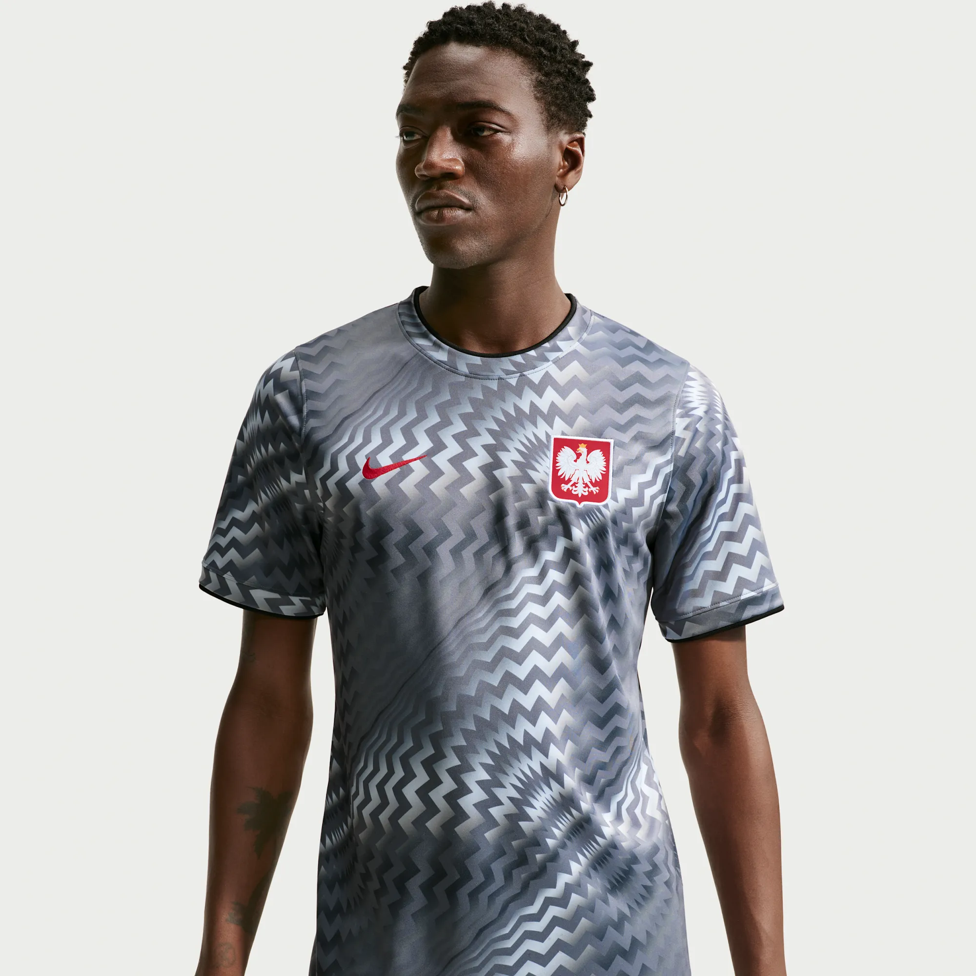 Nike Dri-FIT Football Pre-Match Short-Sleeve Top - Grey