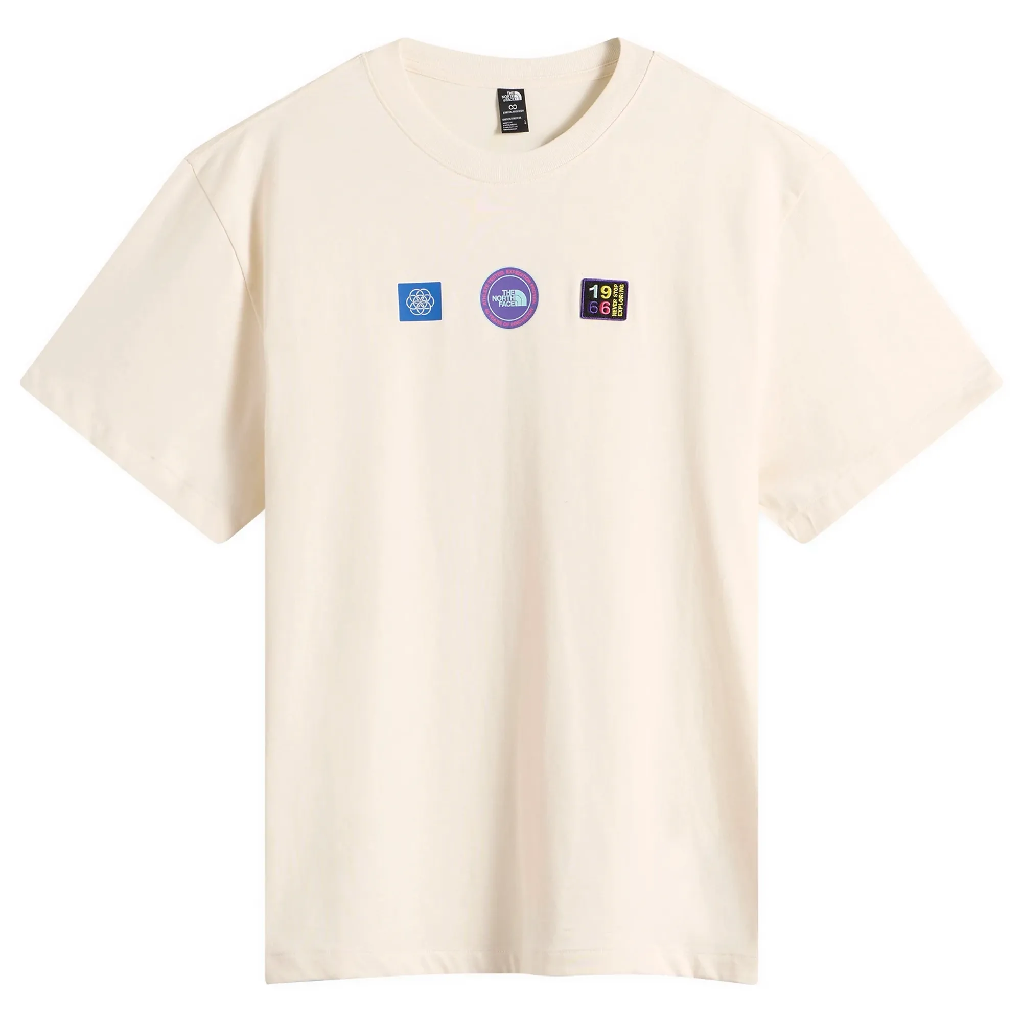 The North Face Men's Explorer Badges Relaxed T-Shirt White Dune