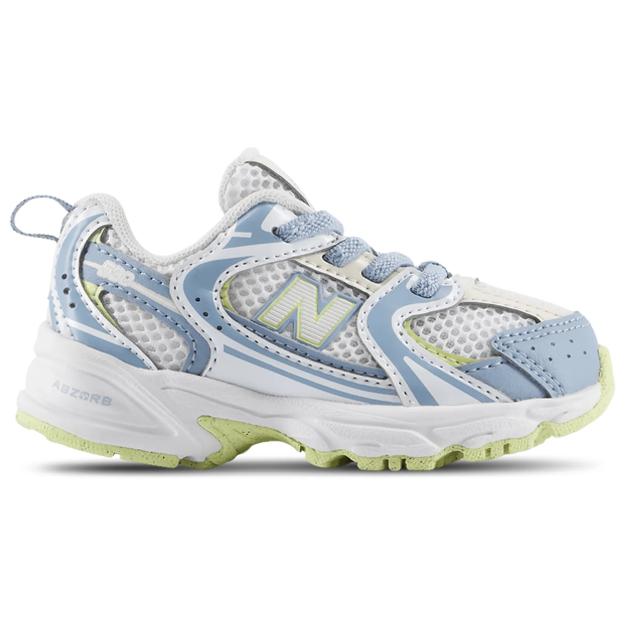 New Balance Infants 530 Bungee Lace in Grey/White Synthetic