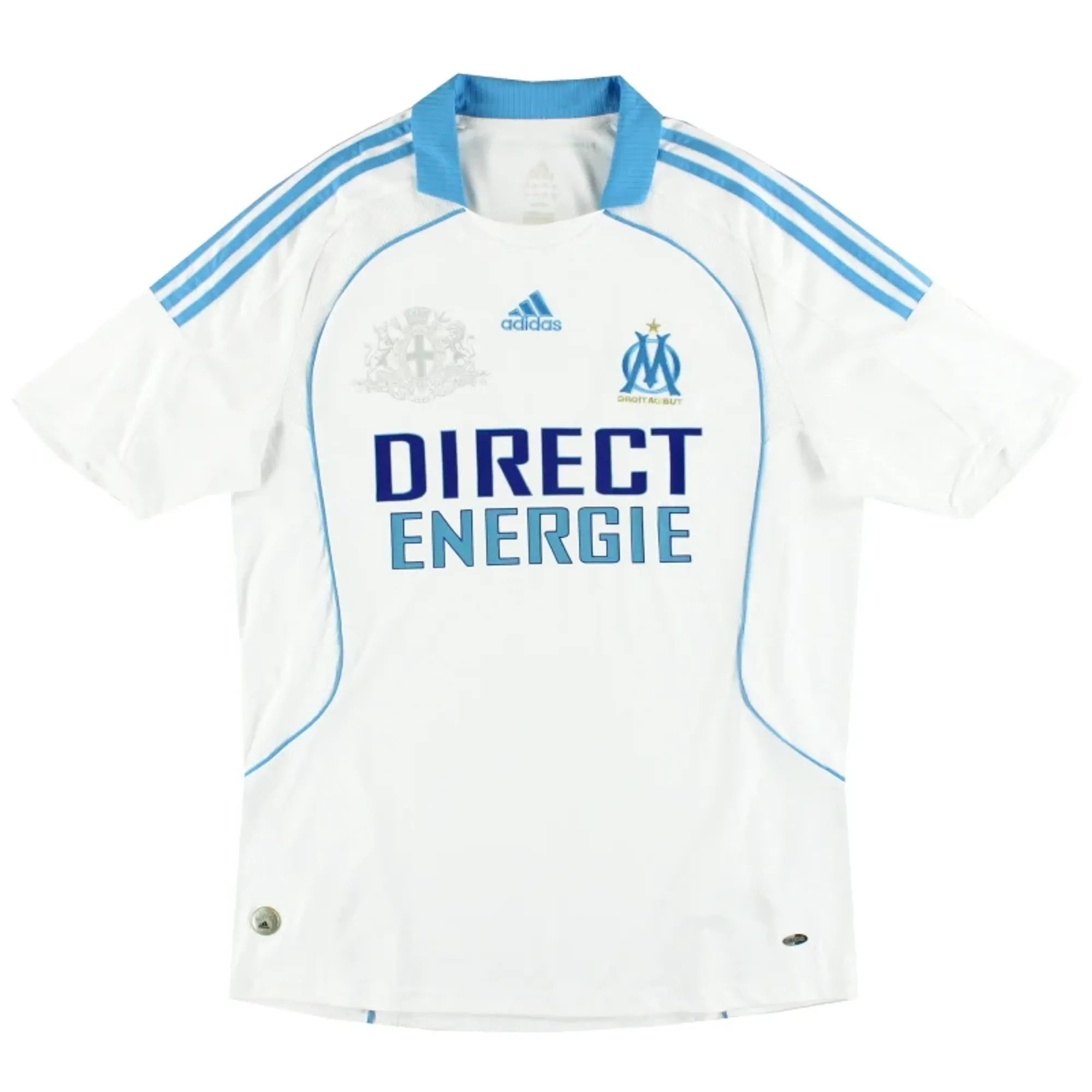 2008-09 Olympique Marseille adidas Home Shirt S - Olympique Marseille / Excellent 