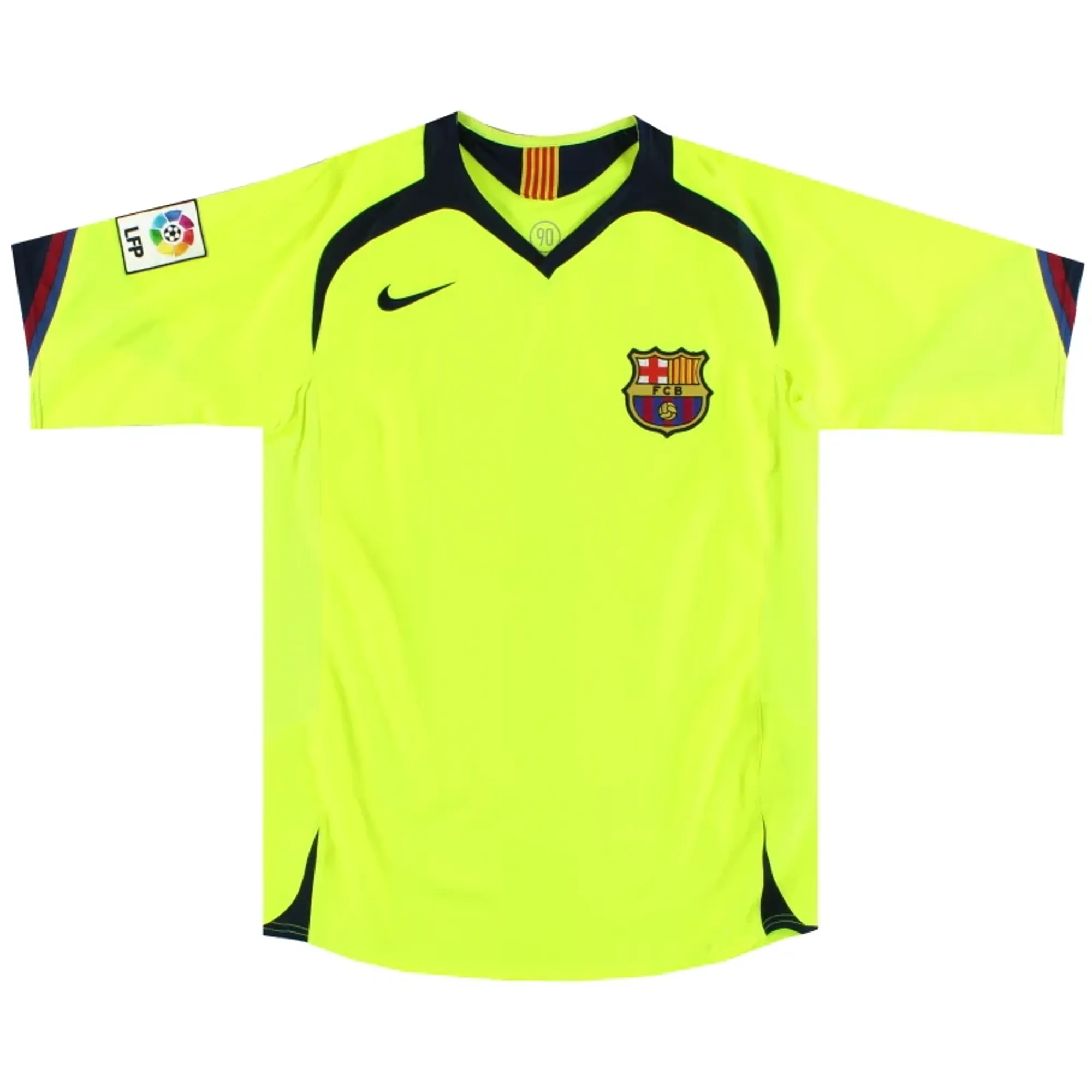 2005-06 Barcelona Nike Away Shirt *Mint* L - Barcelona / Mint 