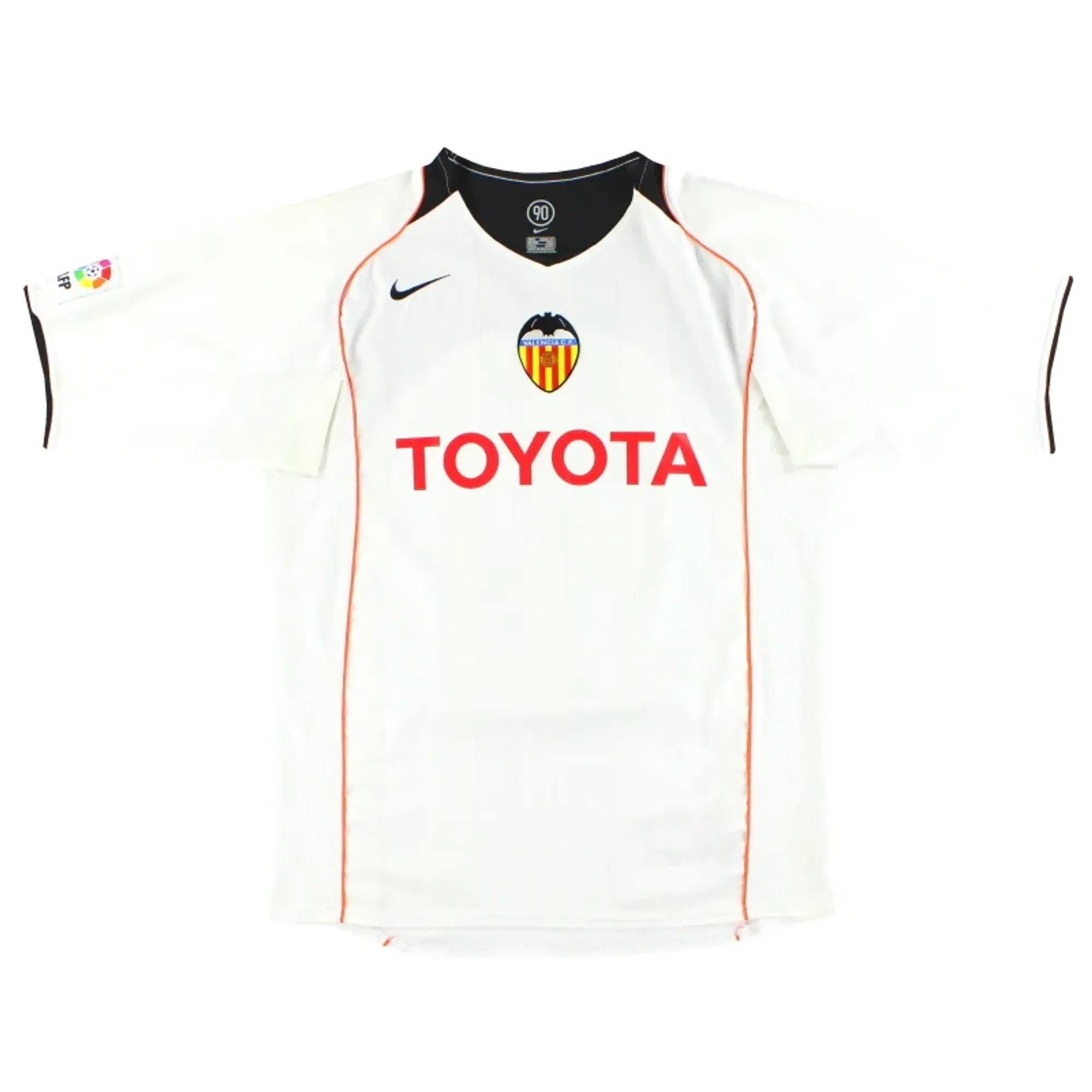 2004-05 Valencia Nike Home Shirt M - Valencia / Excellent 