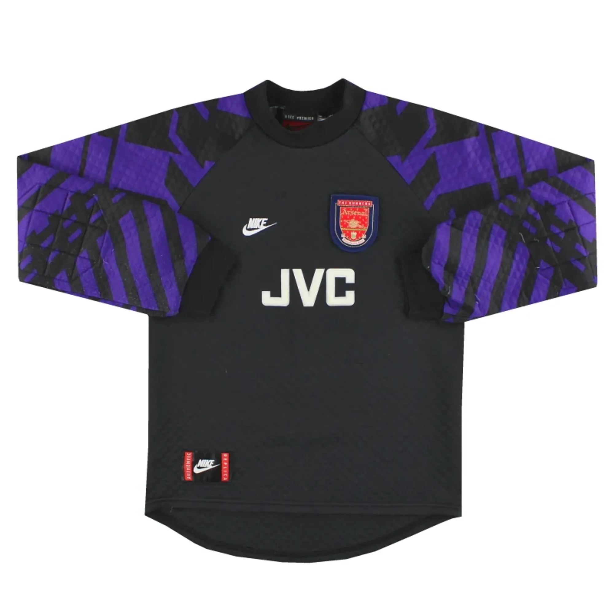 1995-97 Arsenal Nike Goalkeeper Shirt XL.Boys - Arsenal / Excellent 