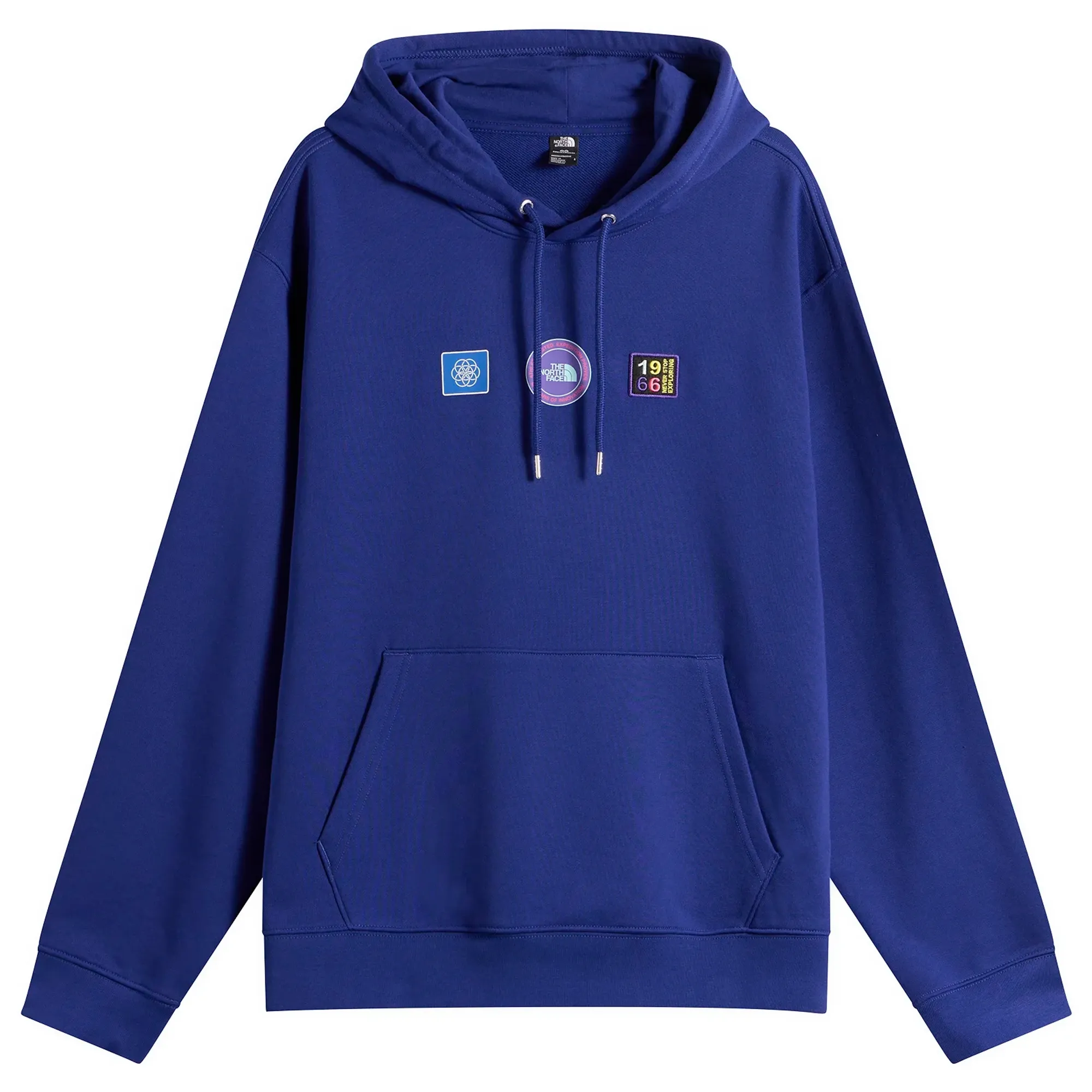 The North Face Men's Explorer Badges Relaxed Hoodie Bold Blue