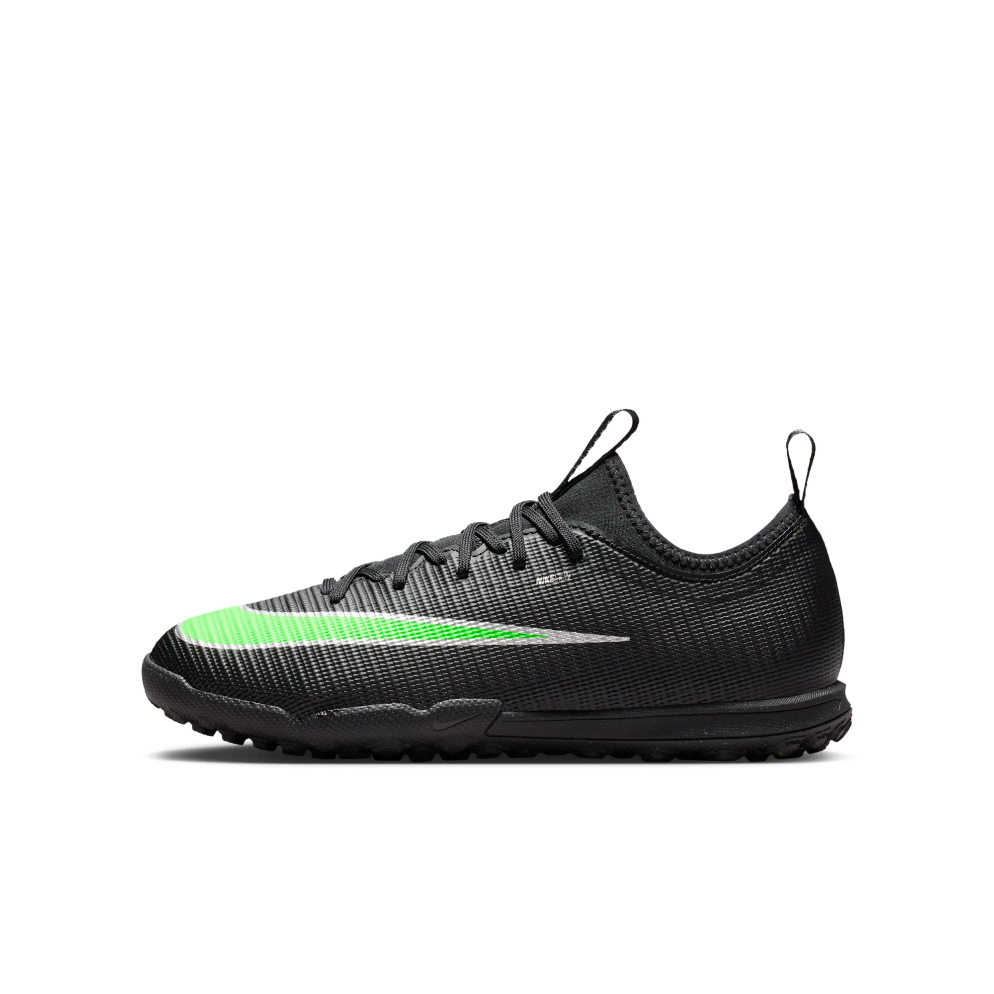 Nike Jr. Mercurial Vapor 17 Academy Turf Low-Top Football Shoes - Black