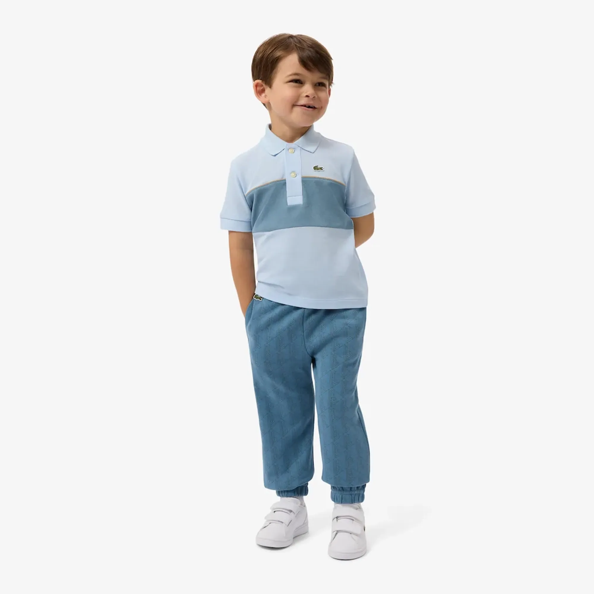 Lacoste Monogram Sweatpants - Grayish Blue