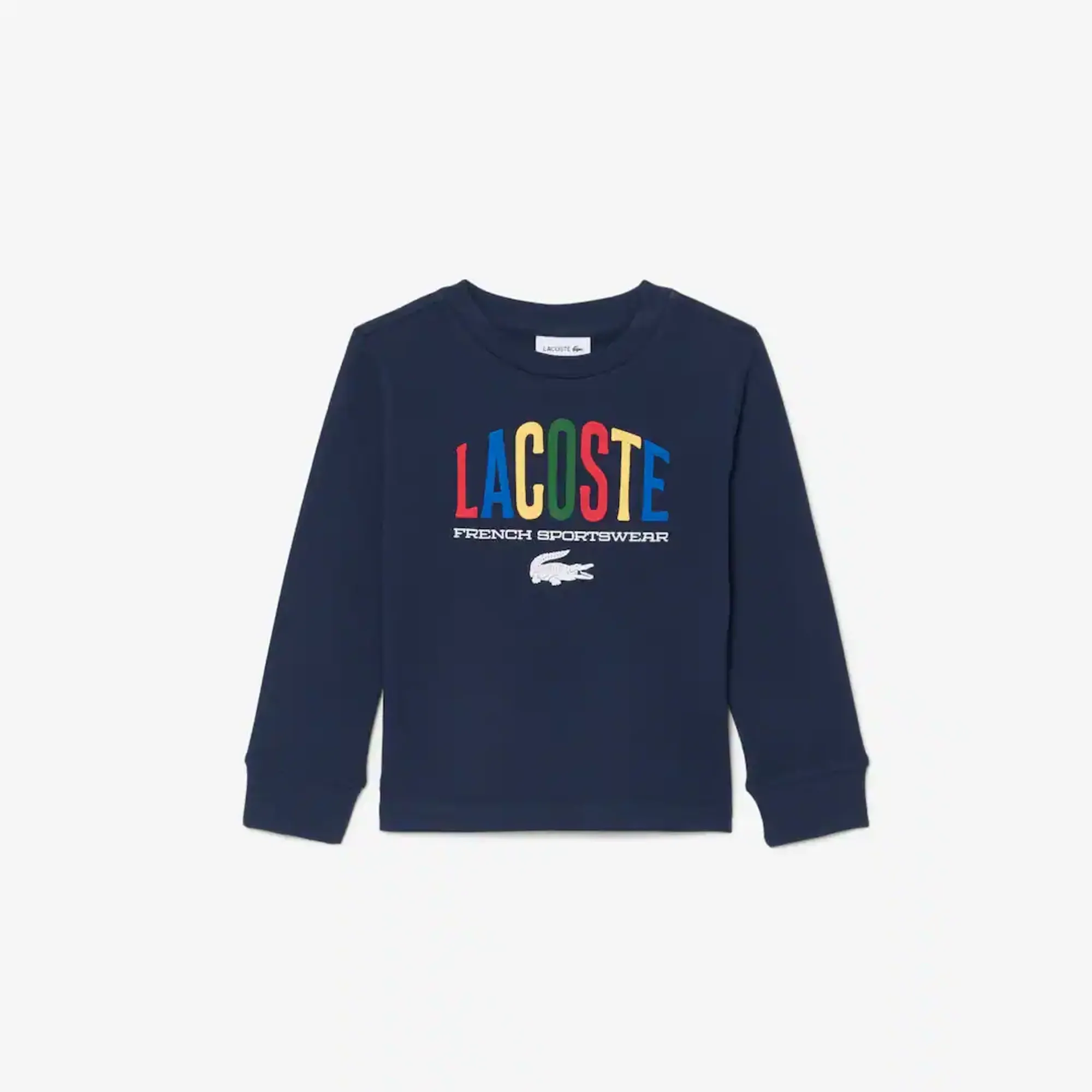 Lacoste Long-Sleeved Printed T-shirt - Midnight Blue