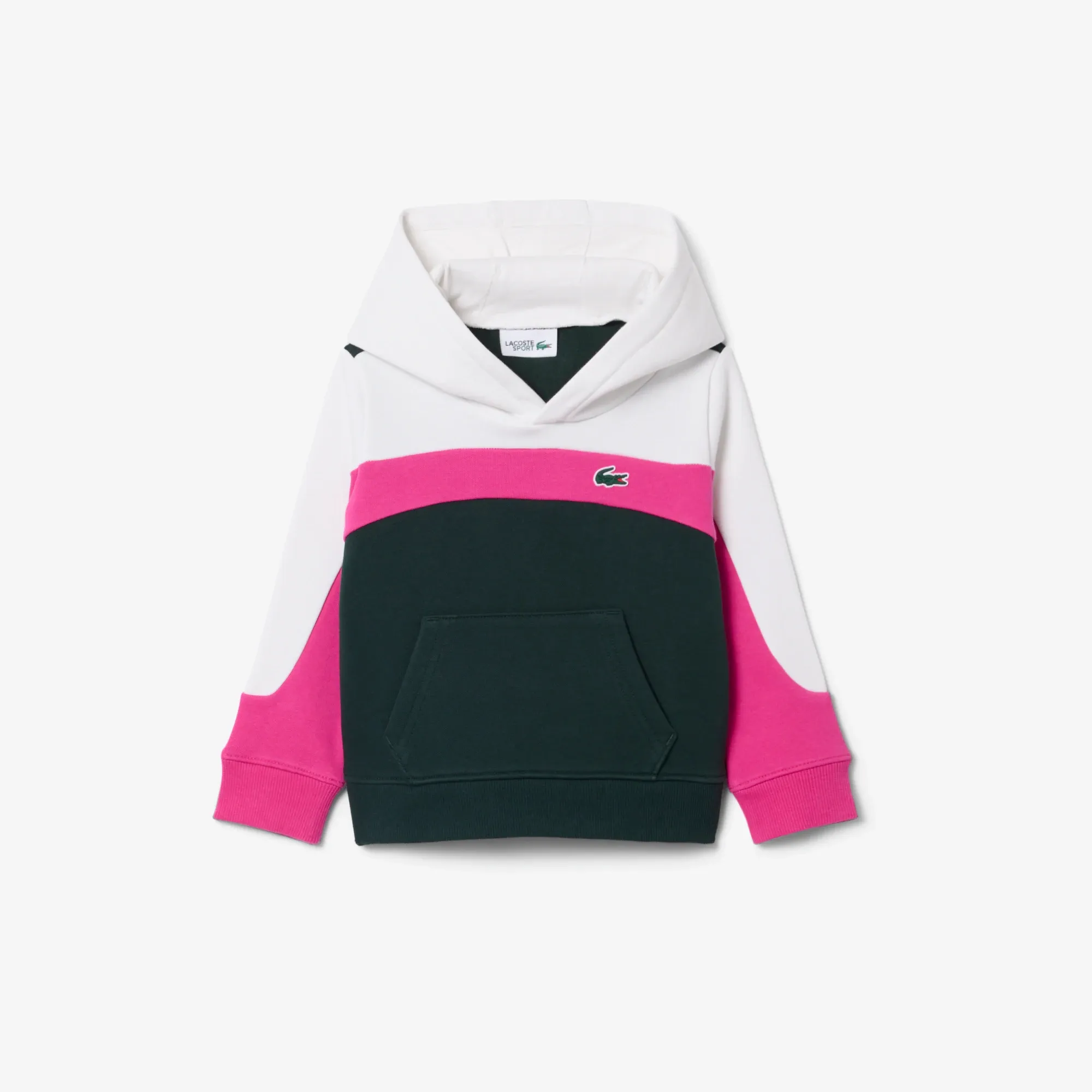 Lacoste Sport Printed Fleece Sweatshirt - White