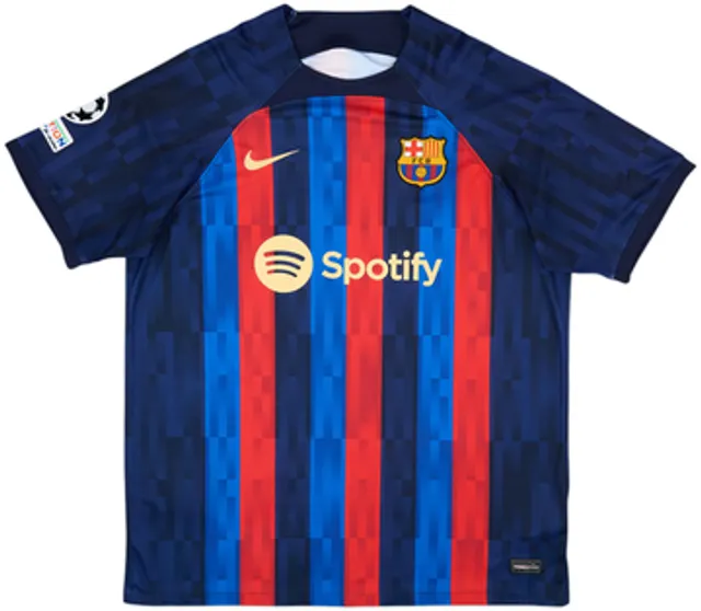 2022-23 Barcelona Home Shirt Lewandowski #9 - 7/10 - (3XL