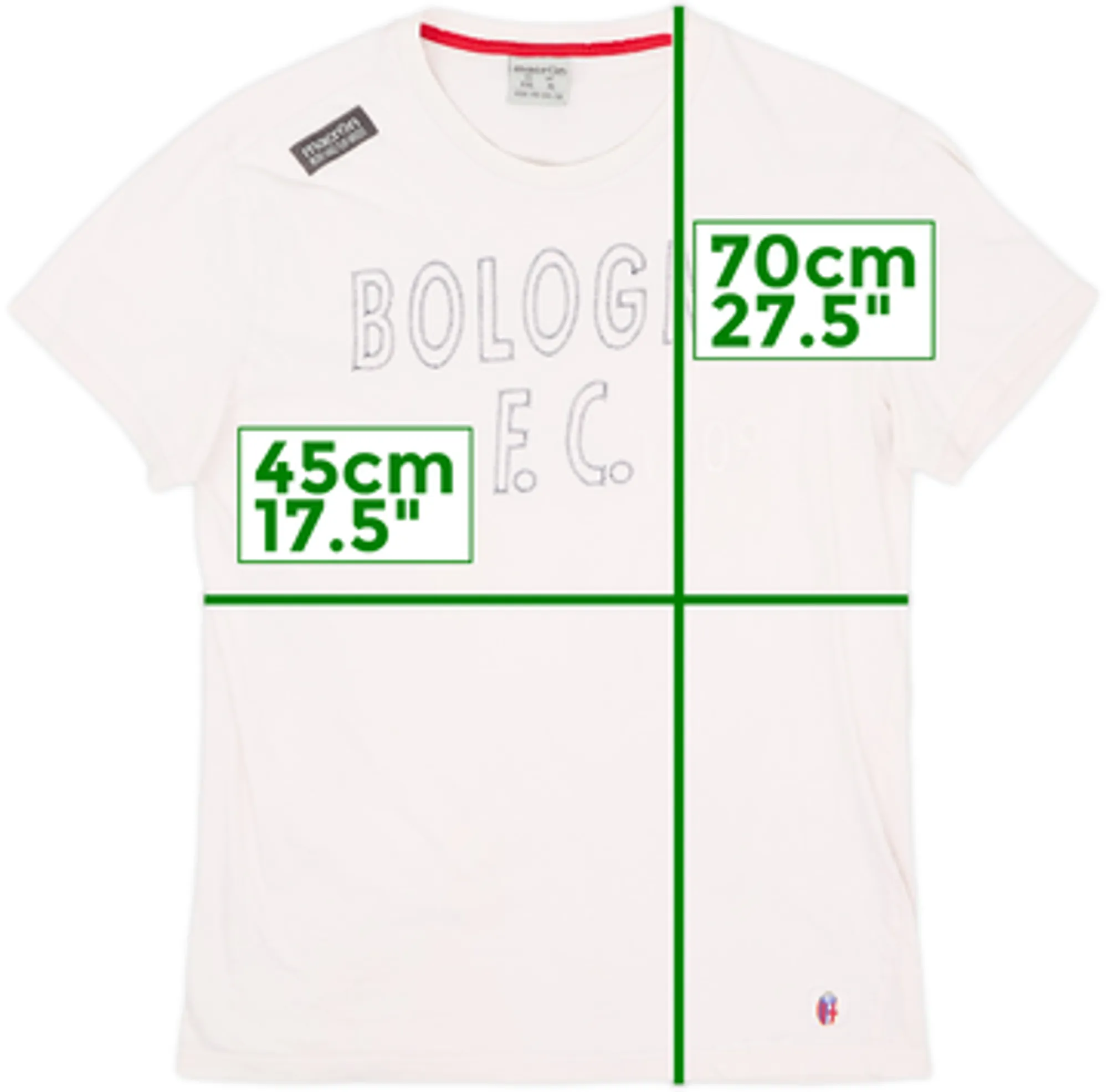 2009-10 Bologna Macron Cotton Tee - 9/10 - (XL)