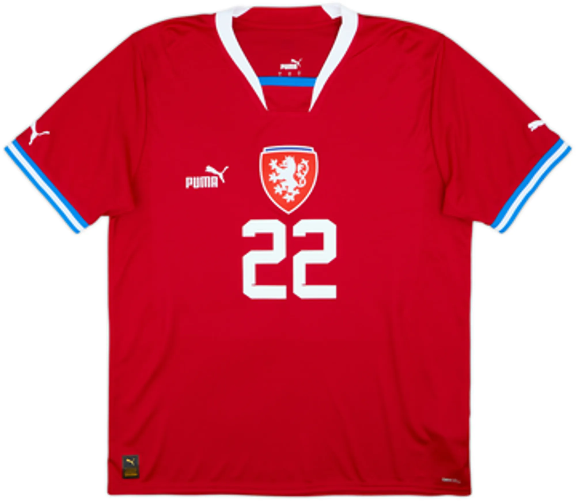 2022-23 Czech Republic Home Shirt Soucek #22 - 8/10 - (L)