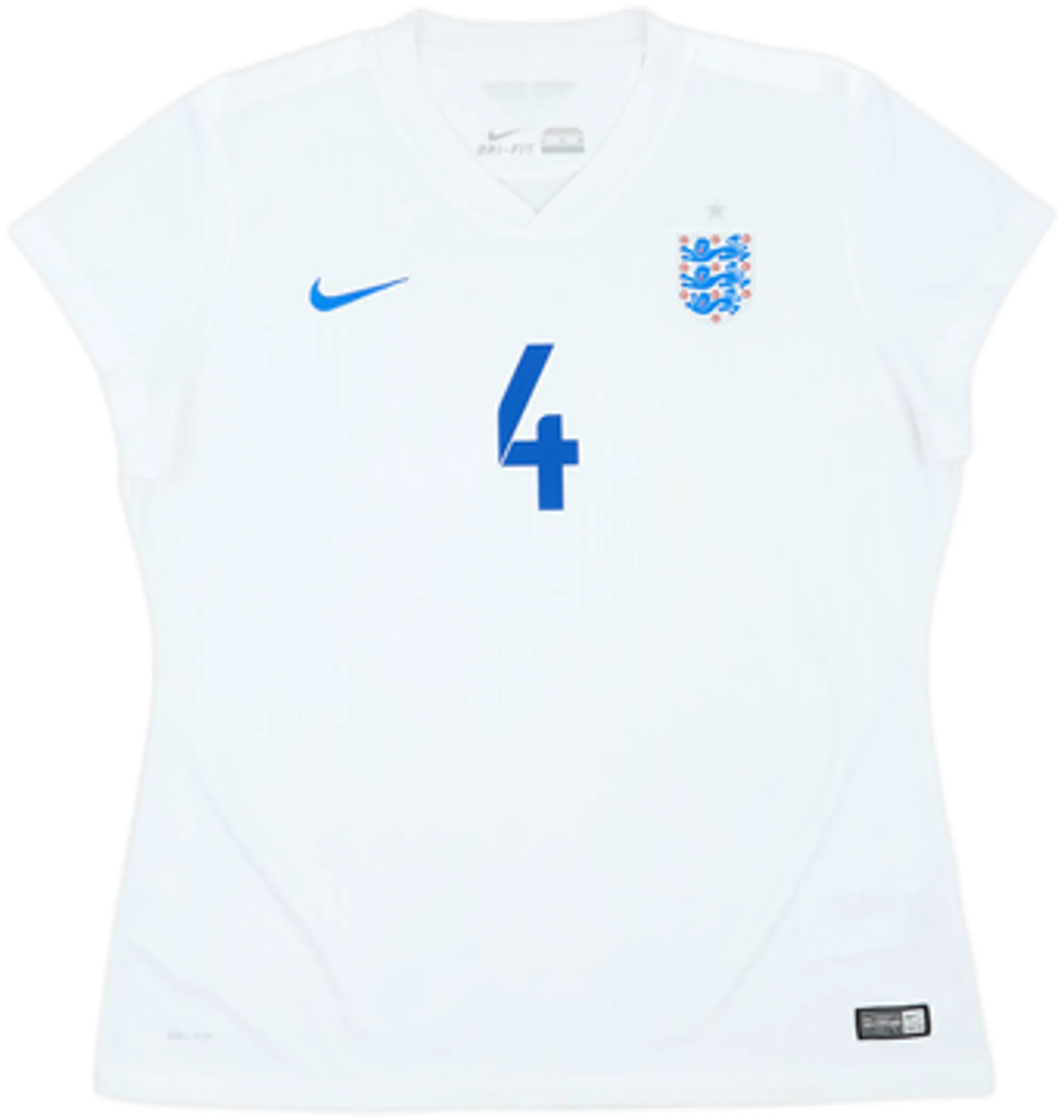 2014-15 England Home Shirt Gerrard #4 - 9/10 - (Women's XL)