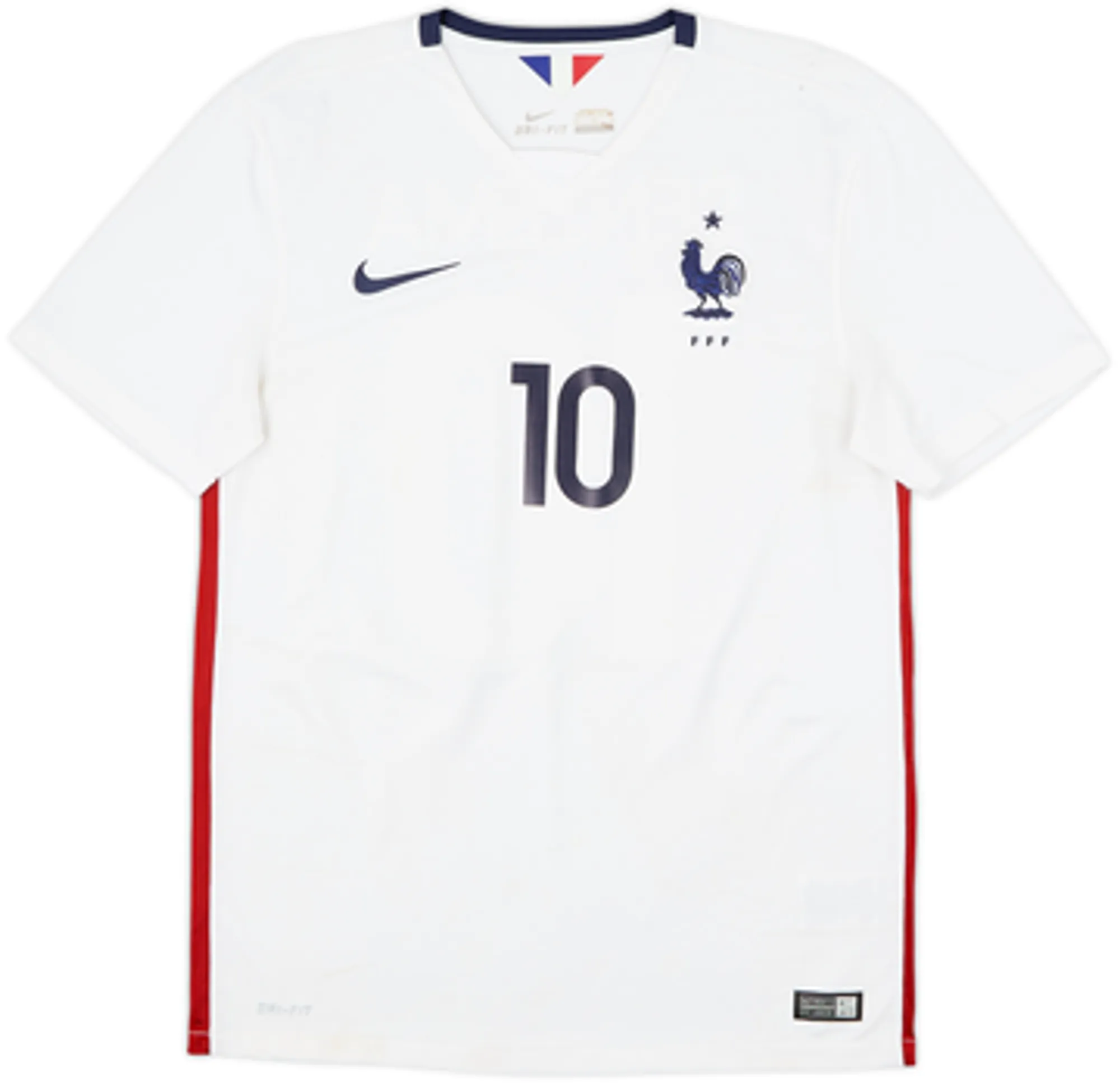 2015-16 France Away Shirt Benzema #10 - 5/10 - (M)