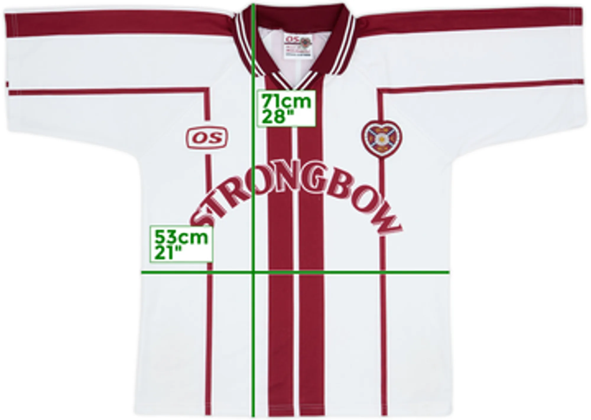 1999-00 Hearts Away Shirt - 8/10 - (M)