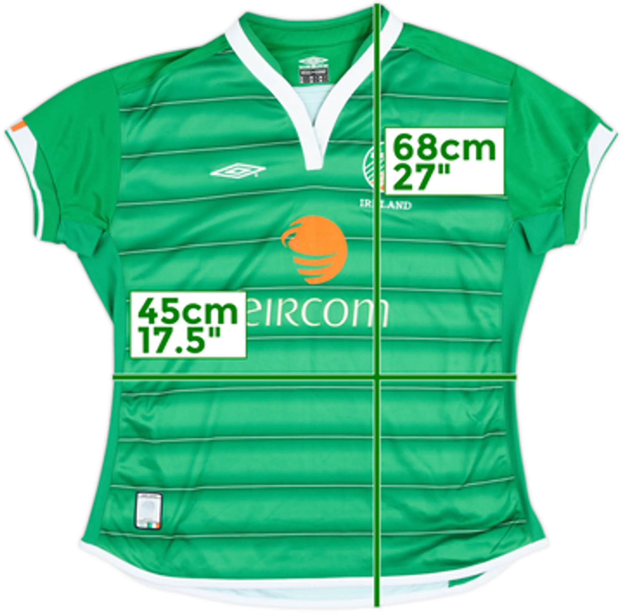 2003-04 Ireland Home Shirt - 8/10 - (Women's M)