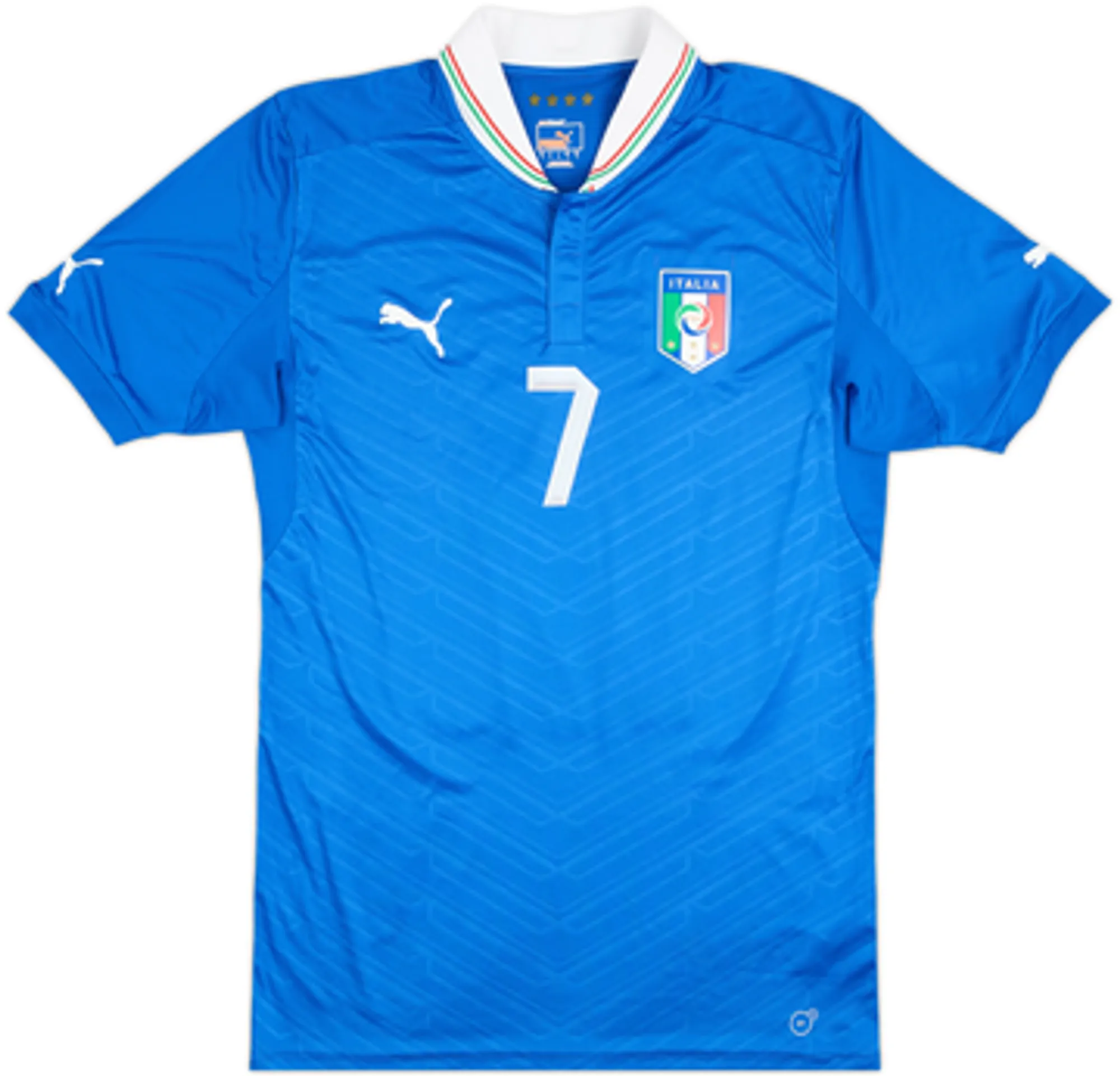2012-13 Italy Player Issue Home Shirt Aquilani #7 - 8/10 - (L)