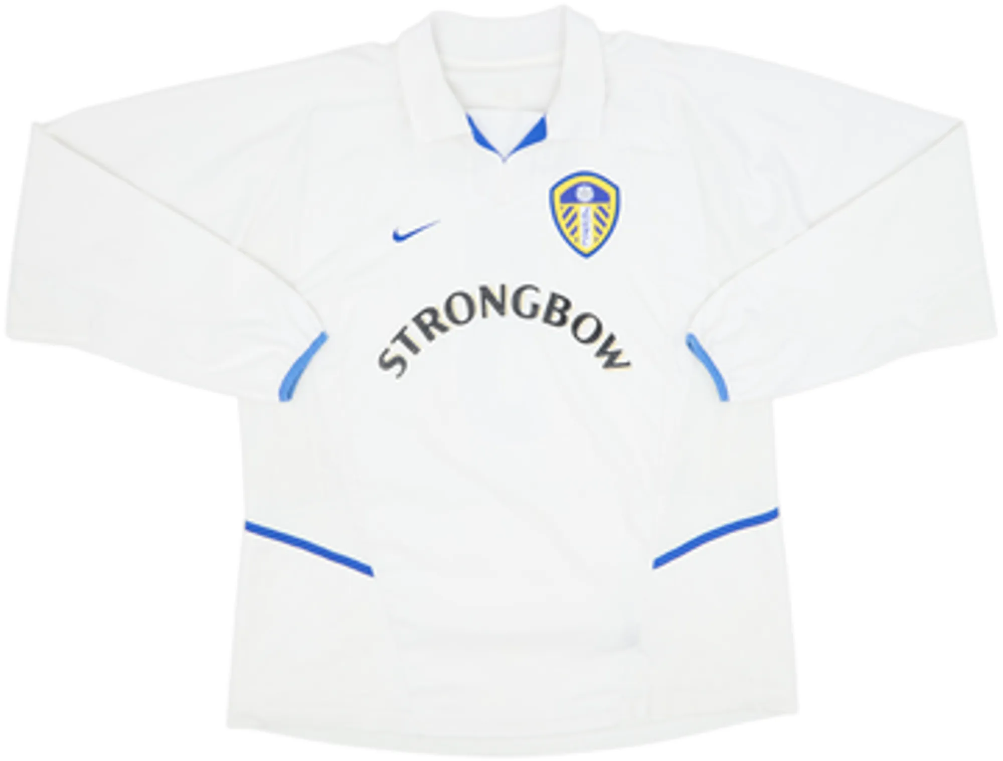2002-03 Leeds United Home L/S Shirt Radebe #5 - 7/10 - (L)
