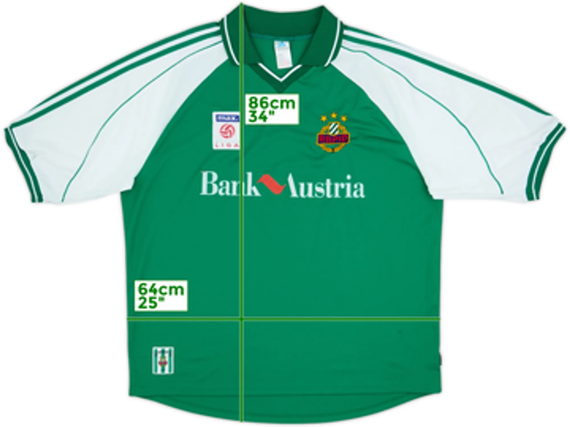 1999-00 Rapid Vienna Home Shirt - 9/10 - (XXL)