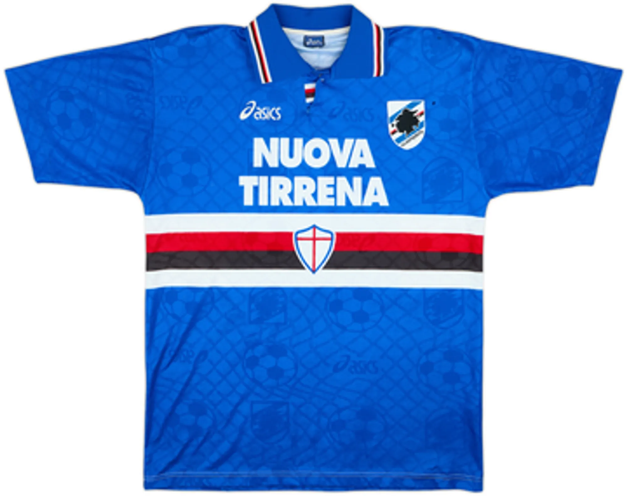 1995-96 Sampdoria Home Shirt Mancini #10 - 6/10 - (L)