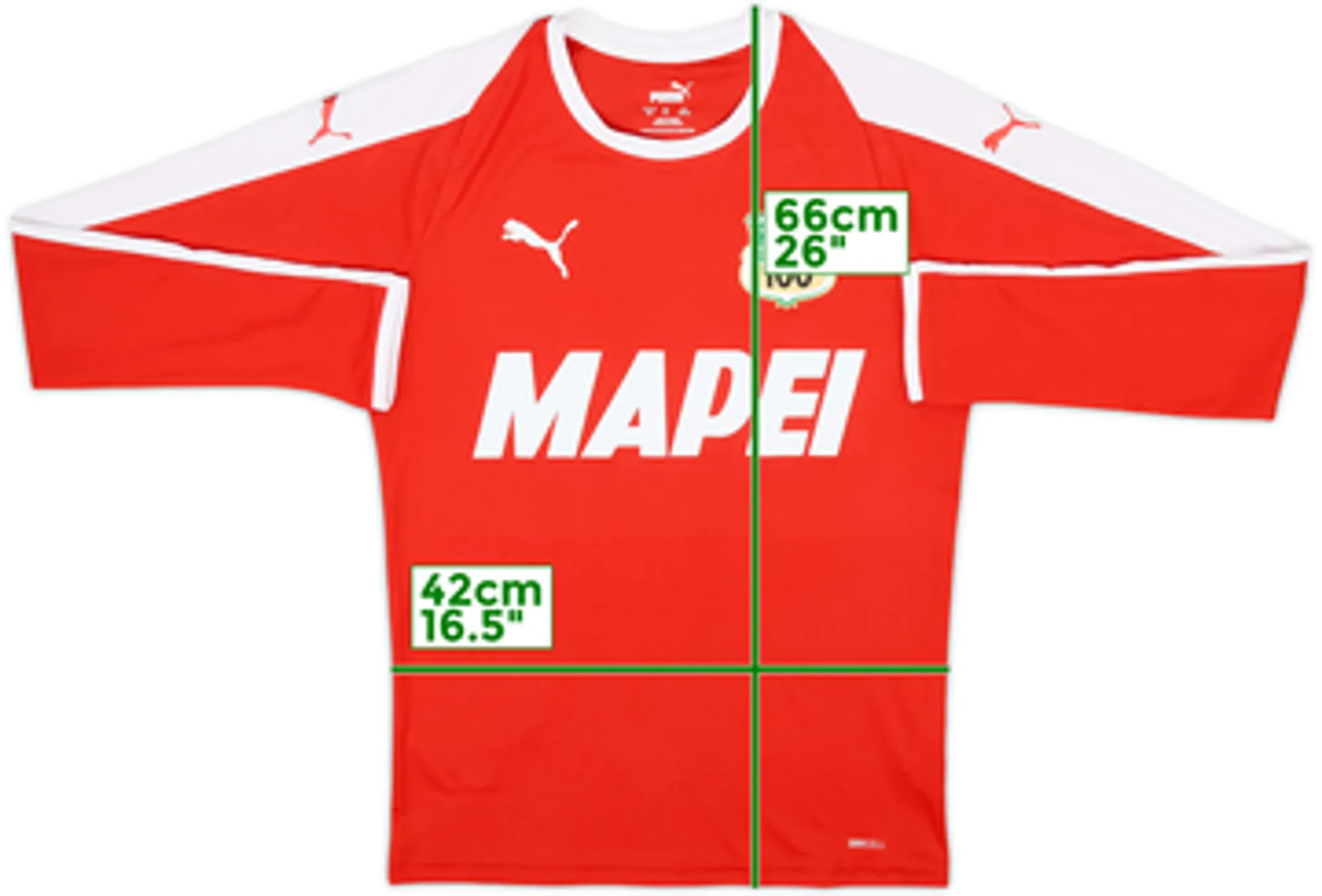 2020-21 Sassuolo Puma 'Centenary' Training L/S Shirt - 10/10 - (XS)