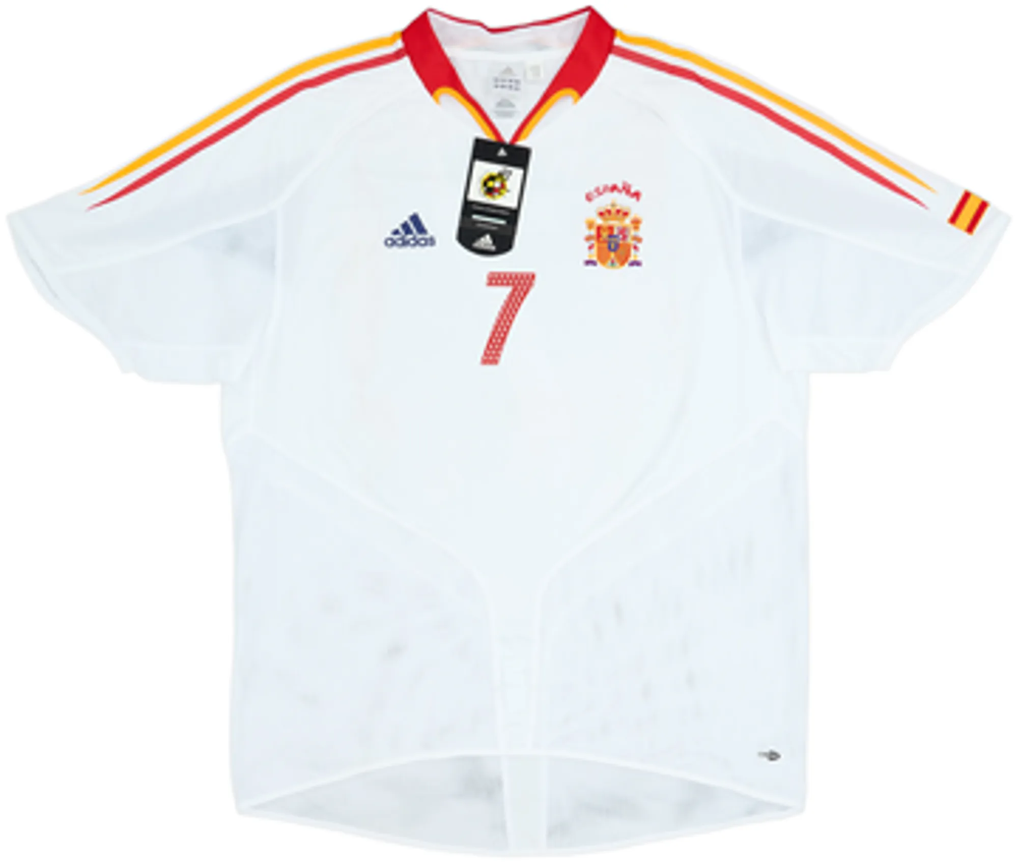2004-06 Spain Away Shirt Raul #7 (XL)