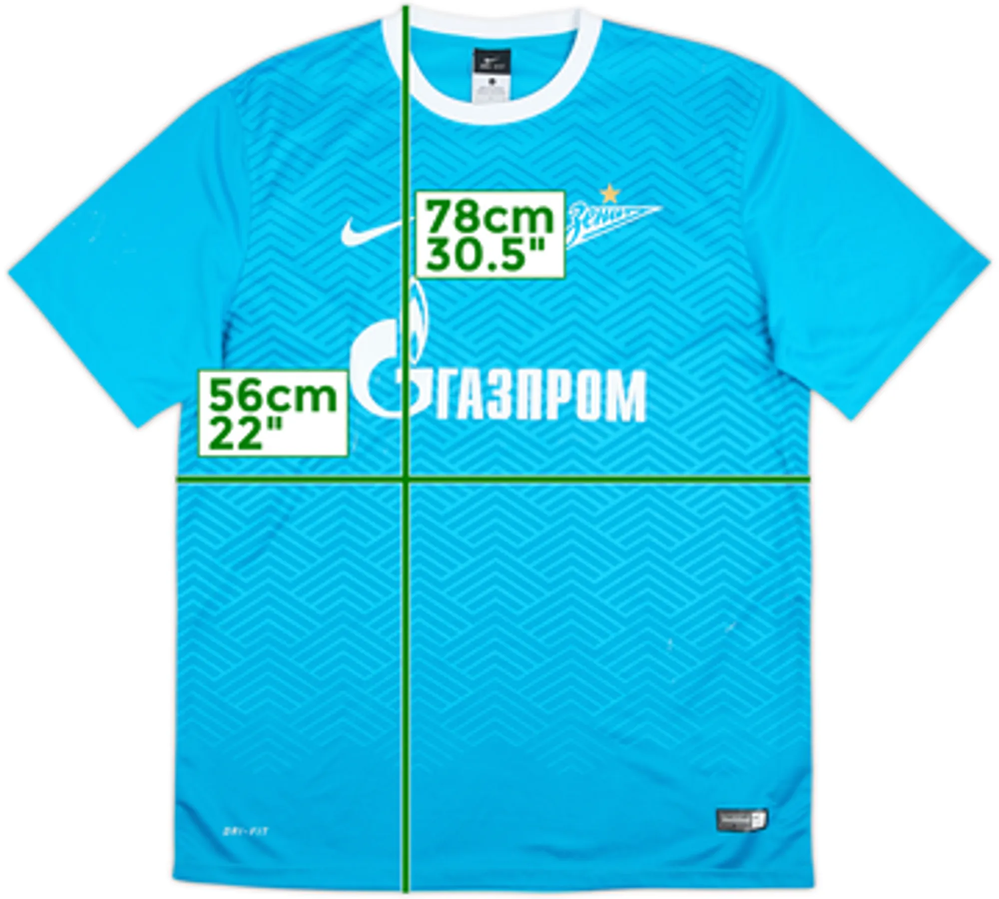 2015-16 Zenit St. Petersburg Basic Home Shirt - 6/10 - (L)
