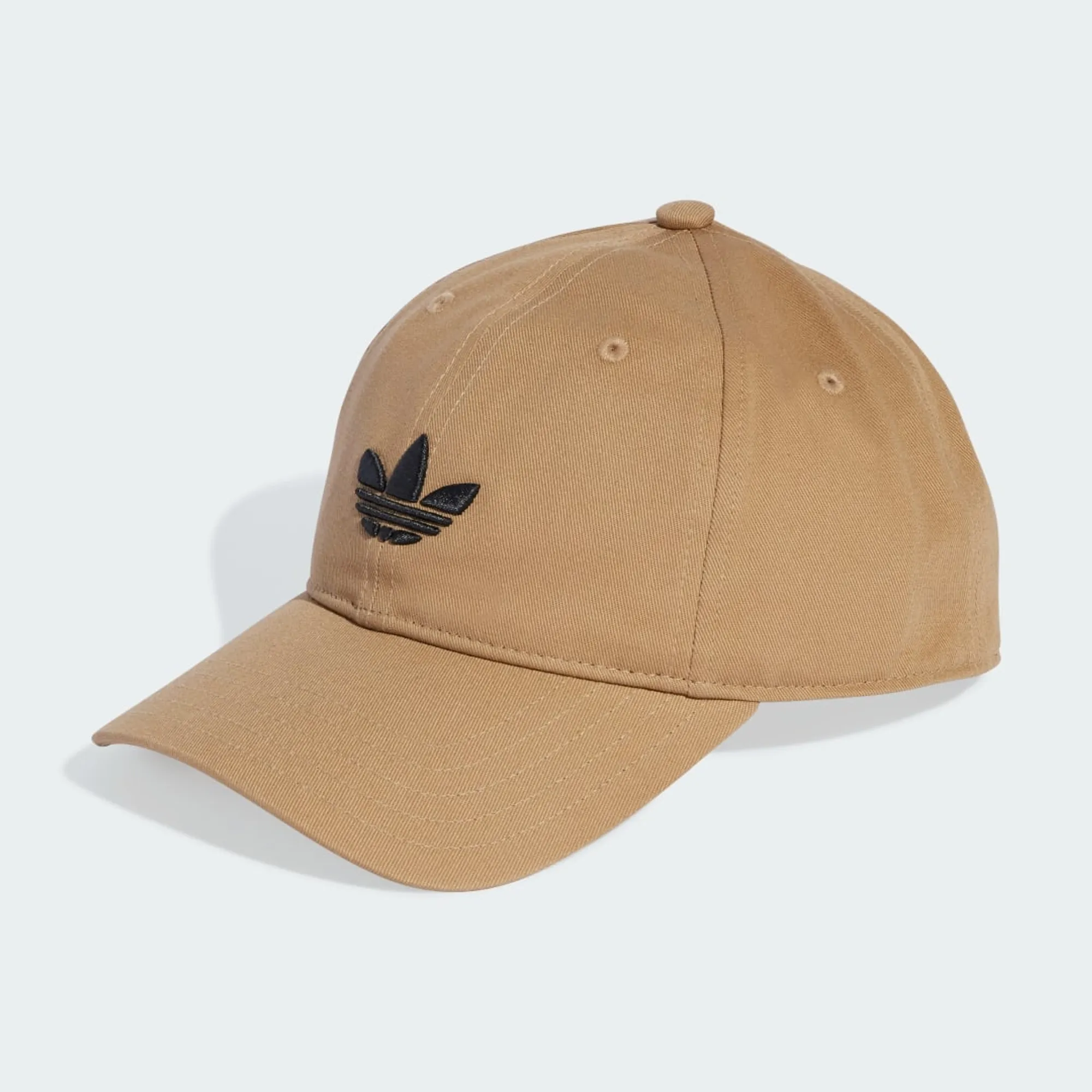 Adidas Originals Trefoil Baseball Cap In Beige-Neutral