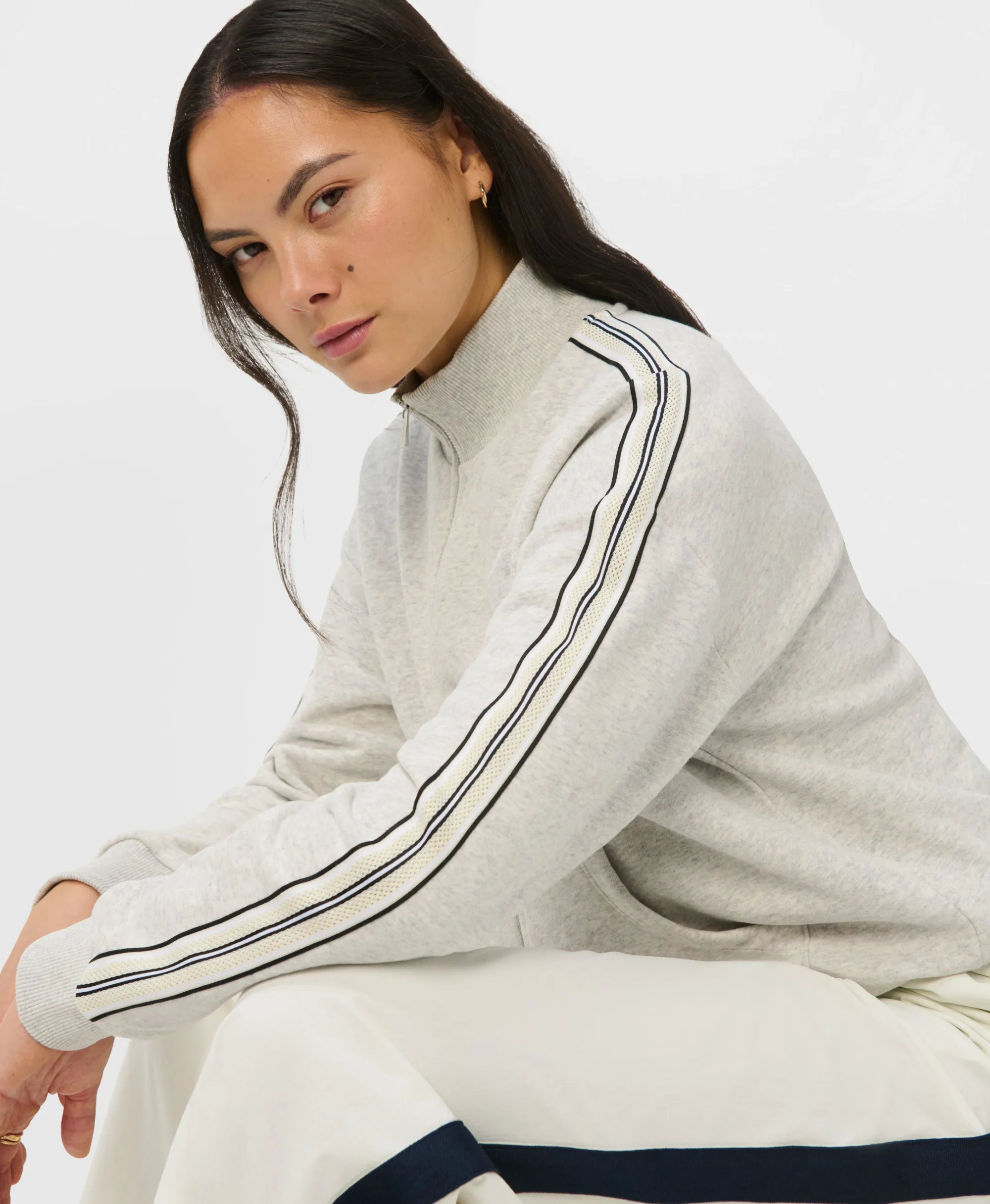 Sweaty Betty Restore Soft Touch Track Jacket, Grey, Women's XS