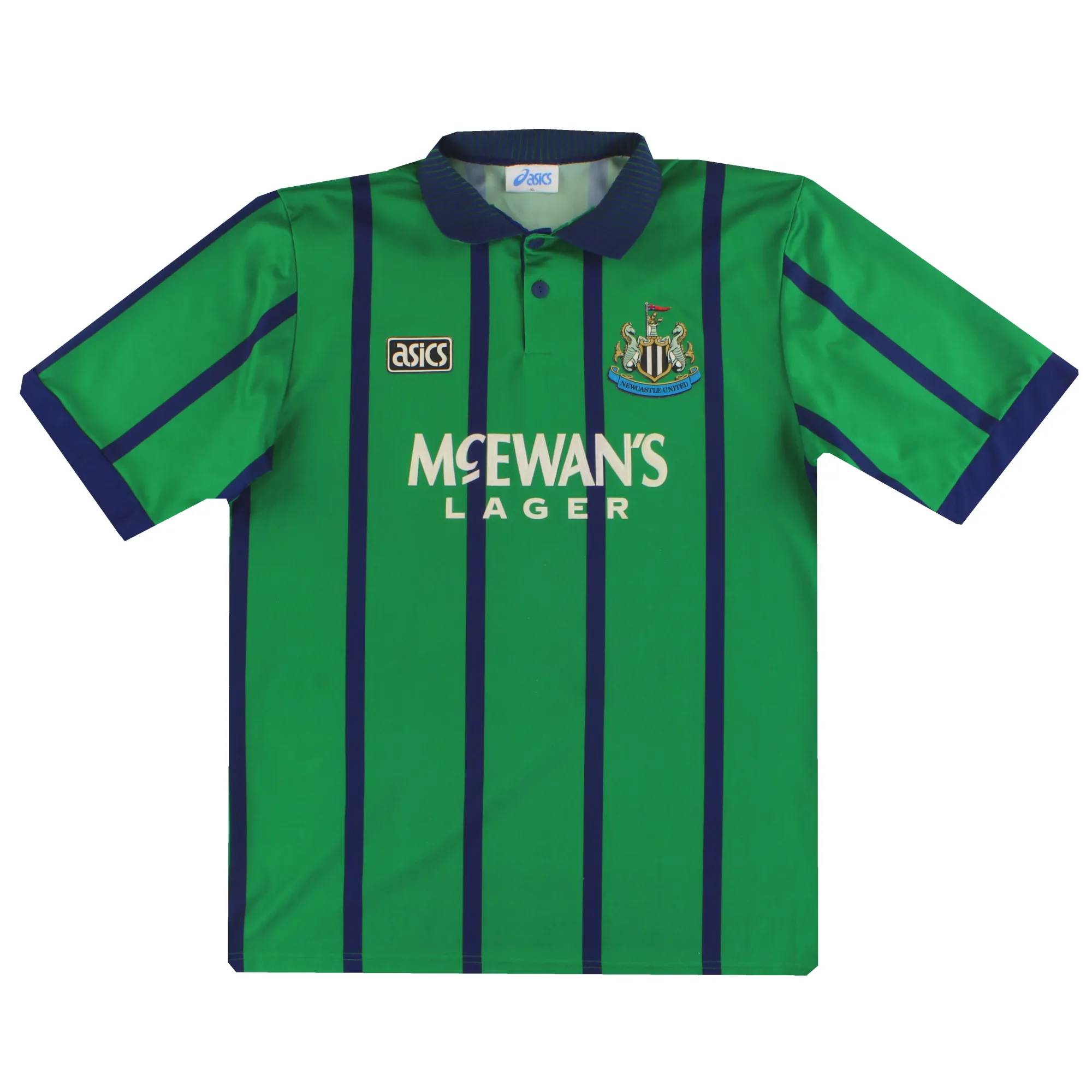 1994-95 Newcastle Asics Third Shirt Cole #9 XL - Newcastle United / Excellent 